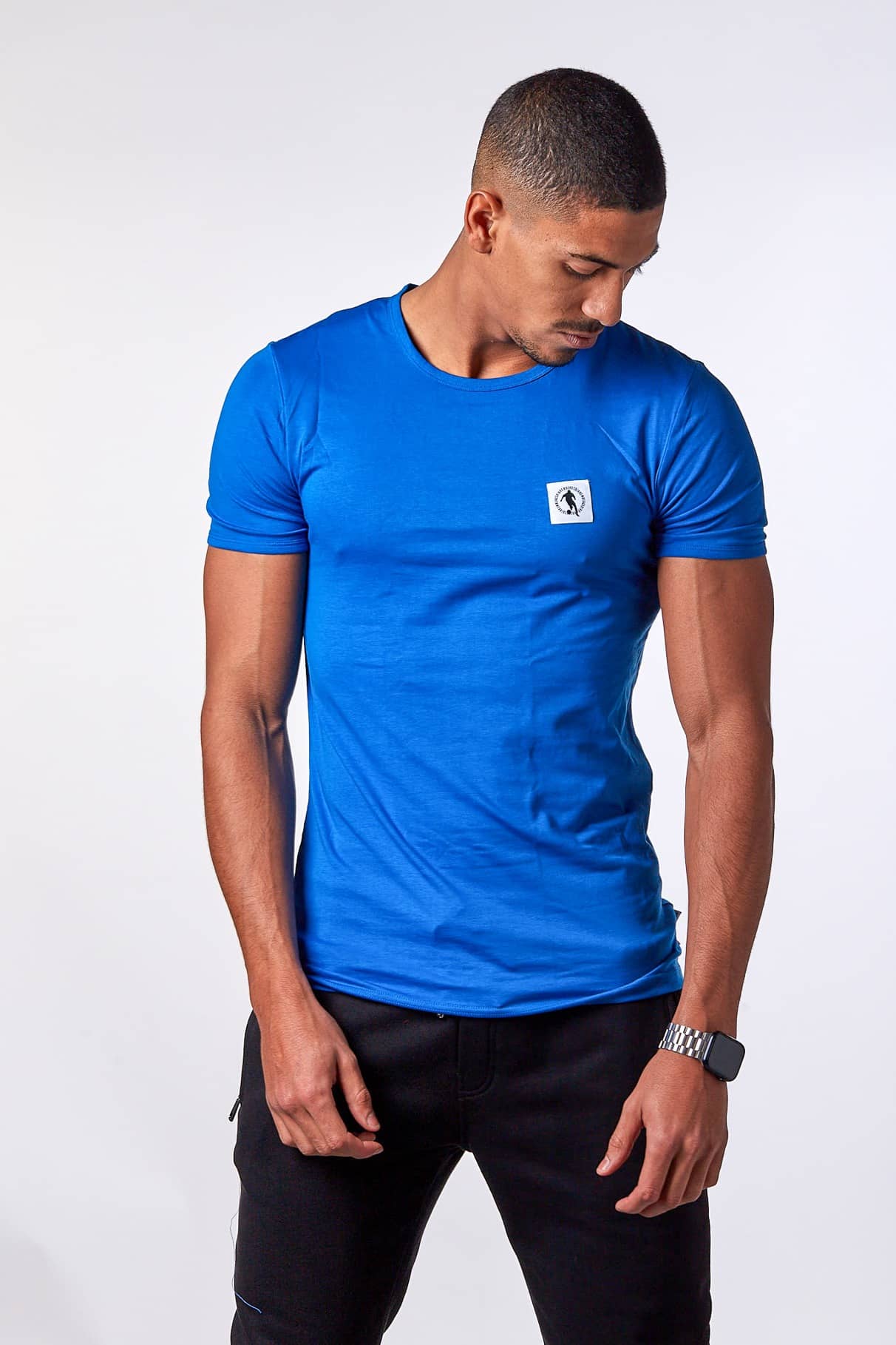 BIKKEMBERGS T-SHIRT BKK1UTS07SI BLUE UOMO