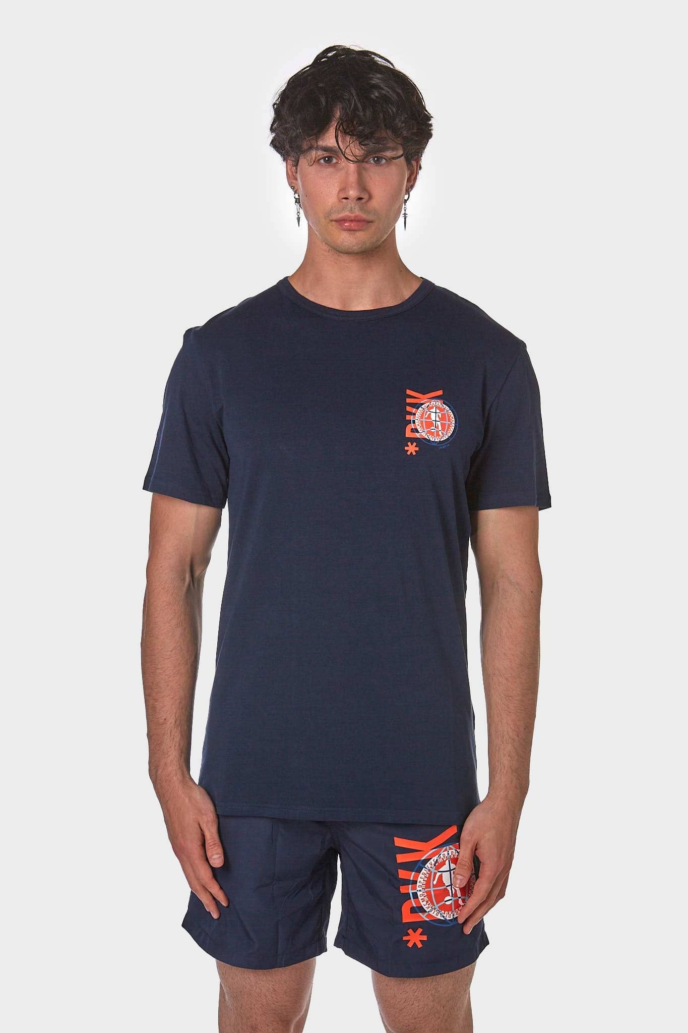 BIKKEMBERGS T-SHIRT BKK2MTS02 NAVY UOMO