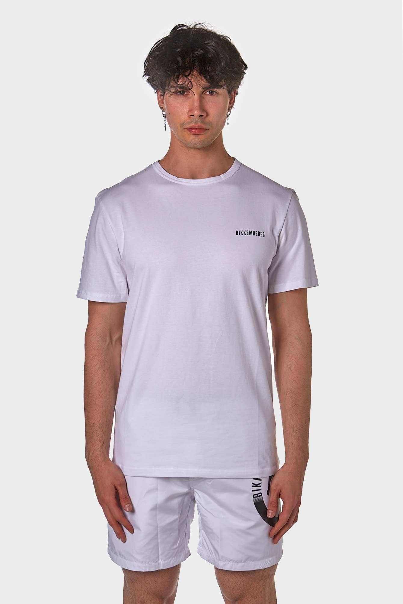 BIKKEMBERGS T-SHIRT BKK2MTS01 BIANCO UOMO