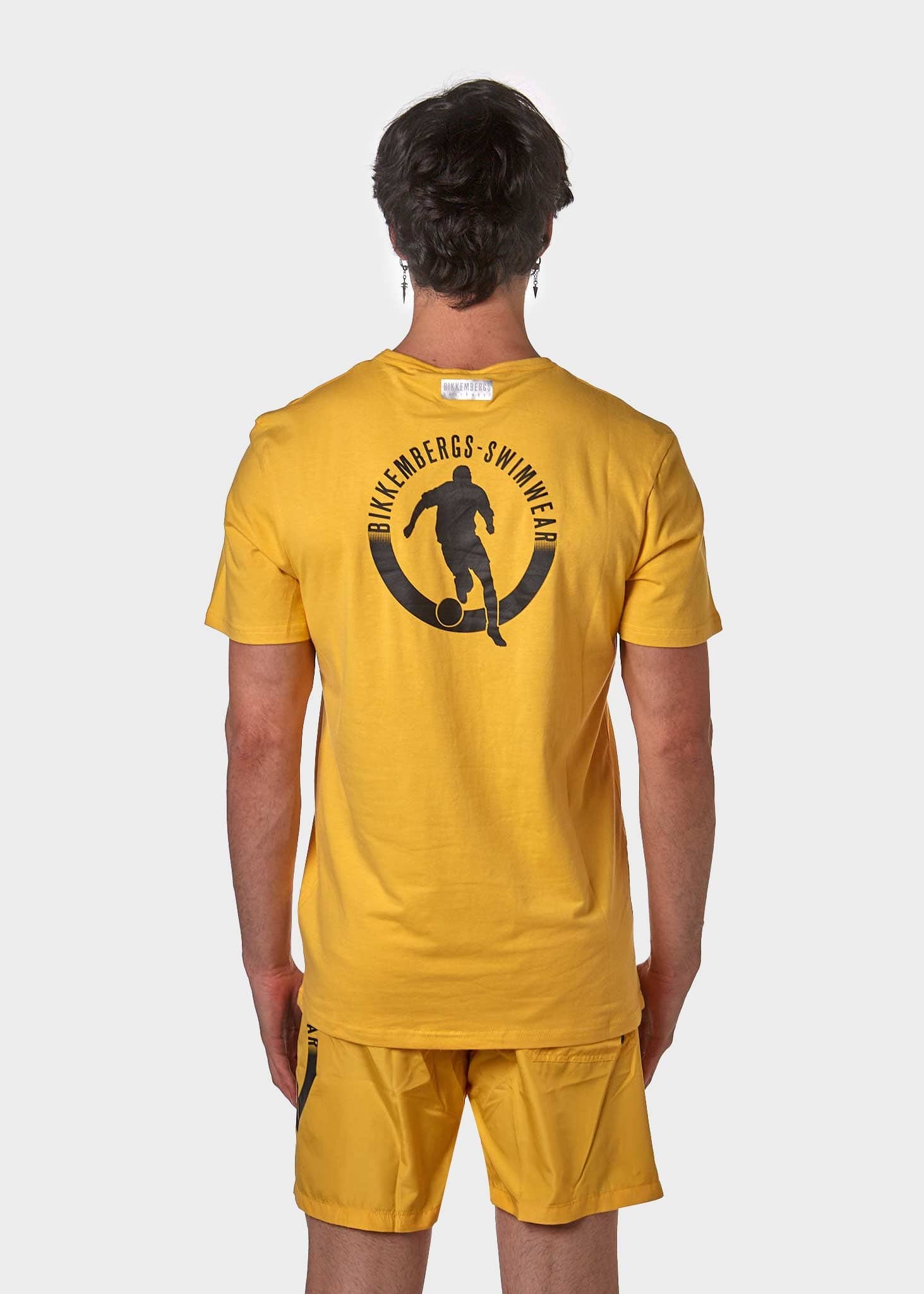 BIKKEMBERGS T-SHIRT BKK2MTS01 GIALLO UOMO