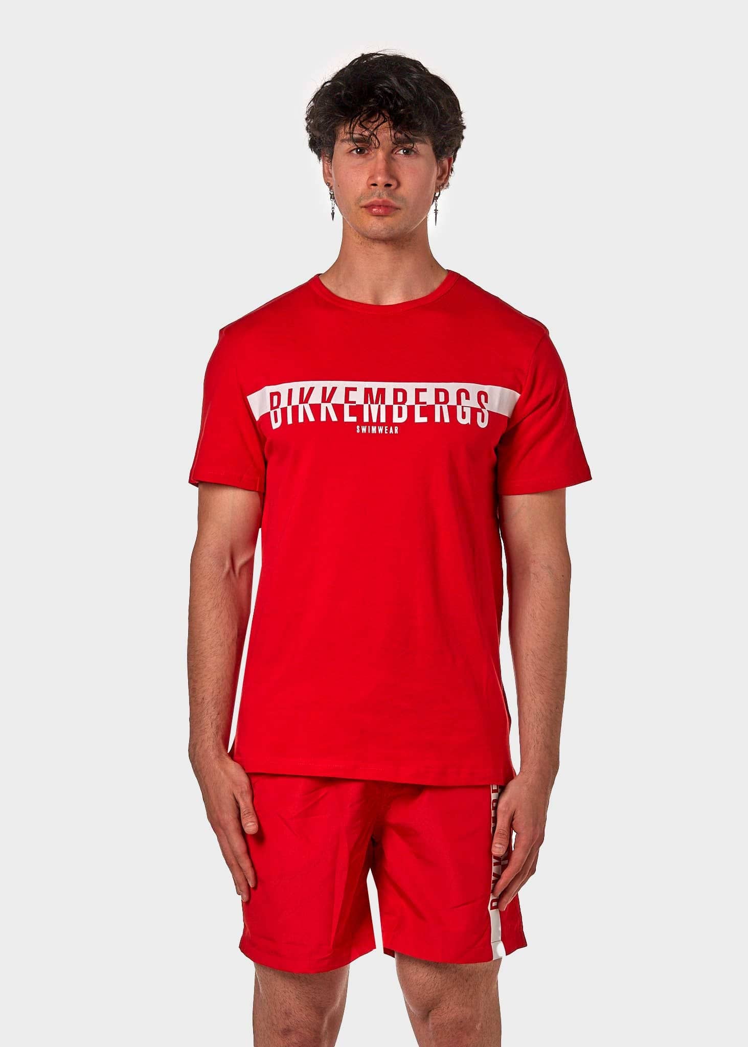 BIKKEMBERGS T-SHIRT BKK2MTS03 ROSSO UOMO