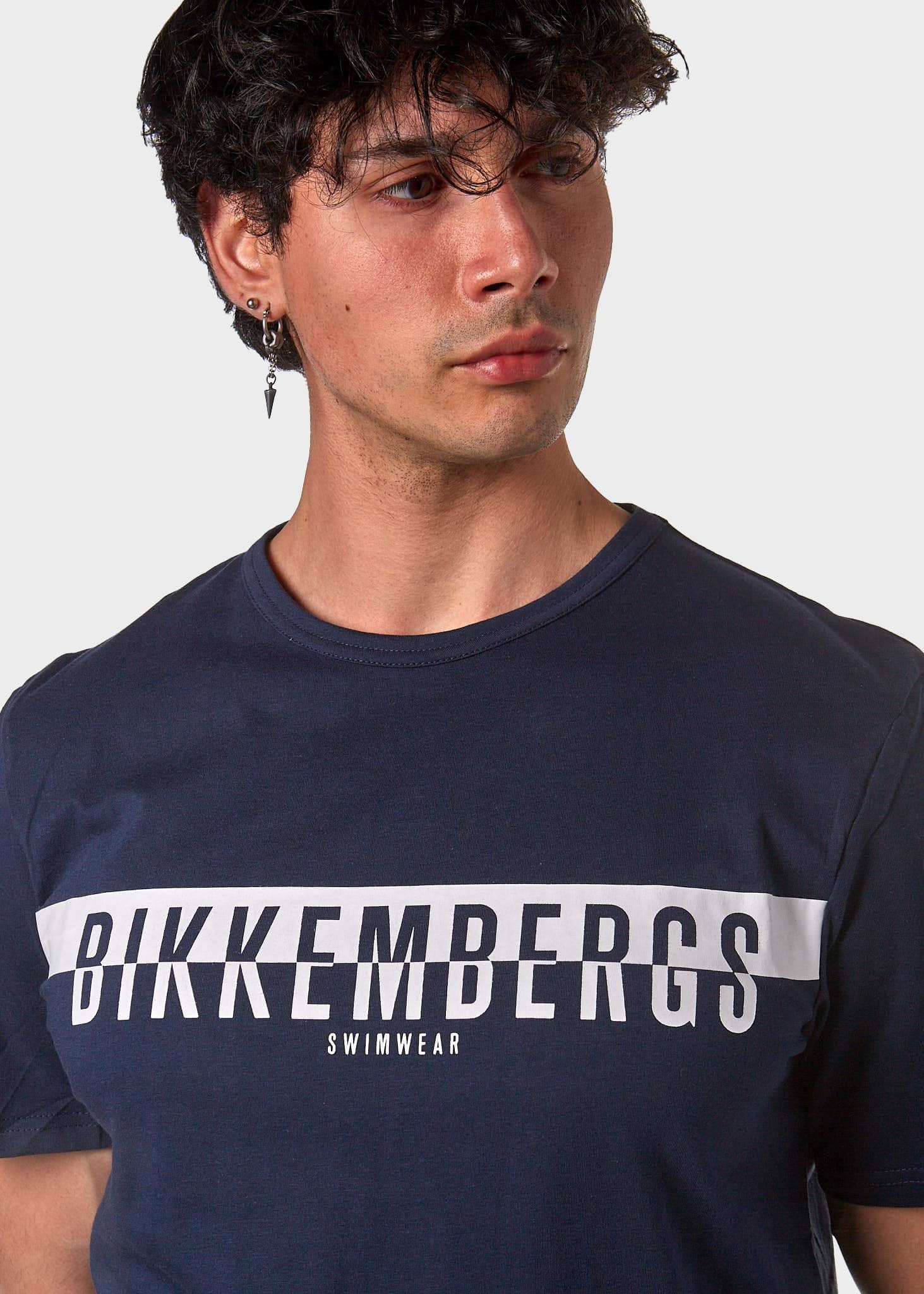 BIKKEMBERGS T-SHIRT BKK2MTS03 NAVY UOMO