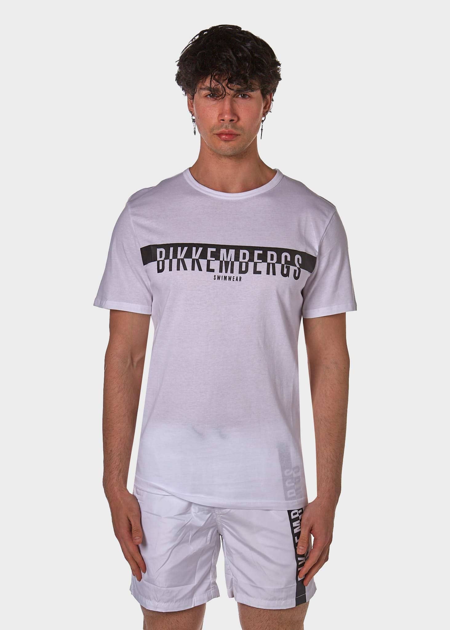 BIKKEMBERGS T-SHIRT BKK2MTS03 BIANCO UOMO