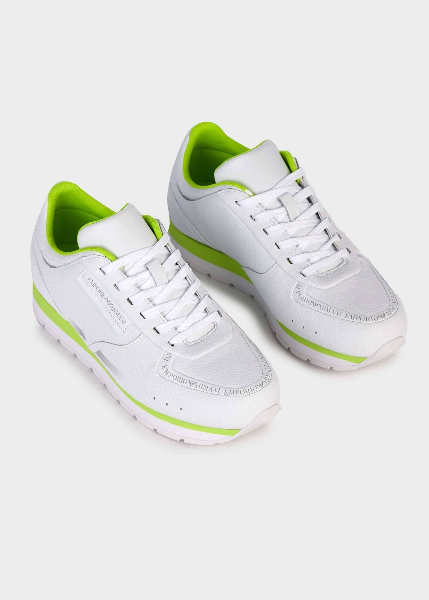 EMPORIO ARMANI SCARPE X3X181 XN826 S781 WHITE/LIME DONNA