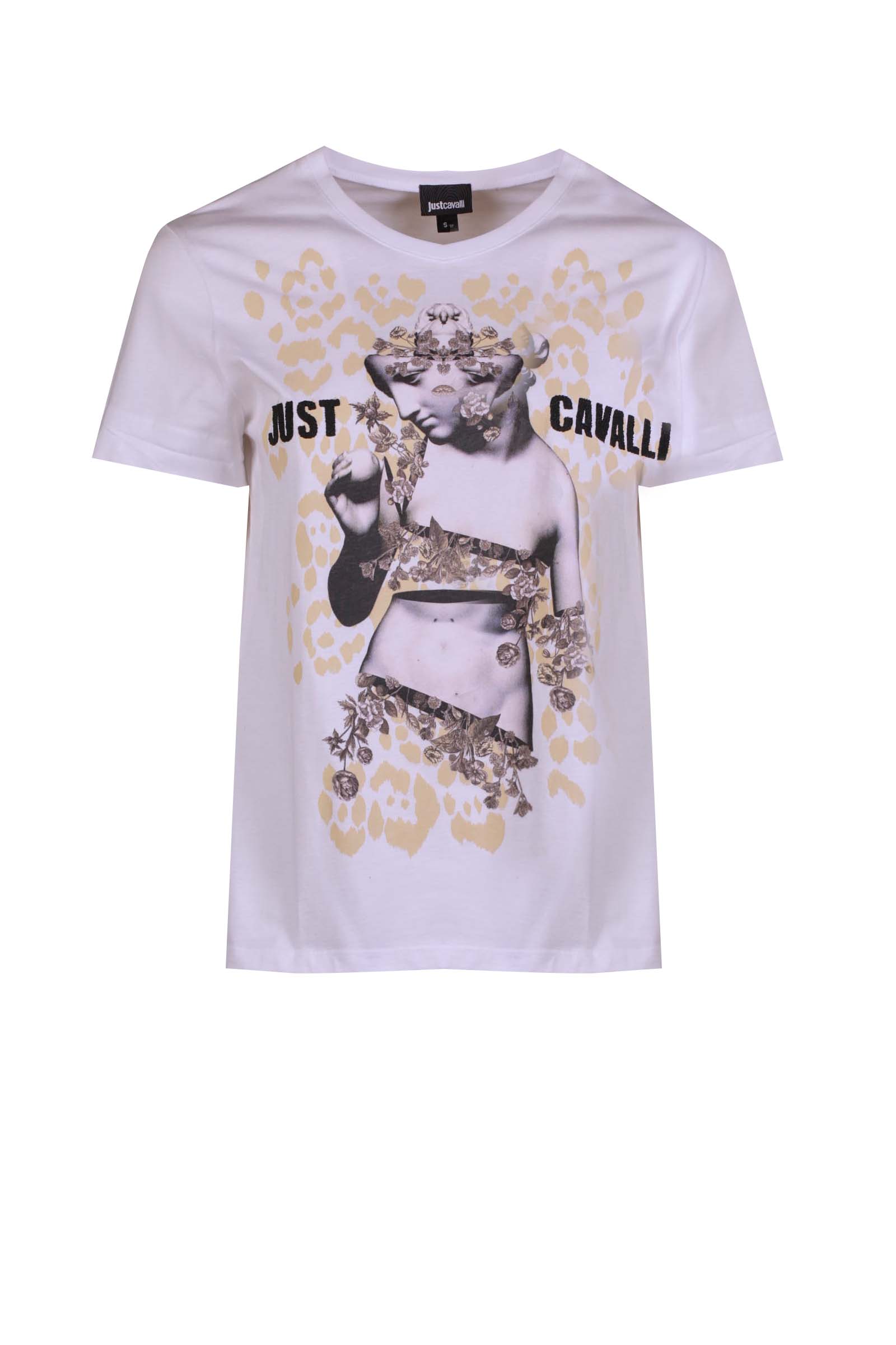 JUST CAVALLI T-SHIRT S02GC0337 N20663 100 DONNA