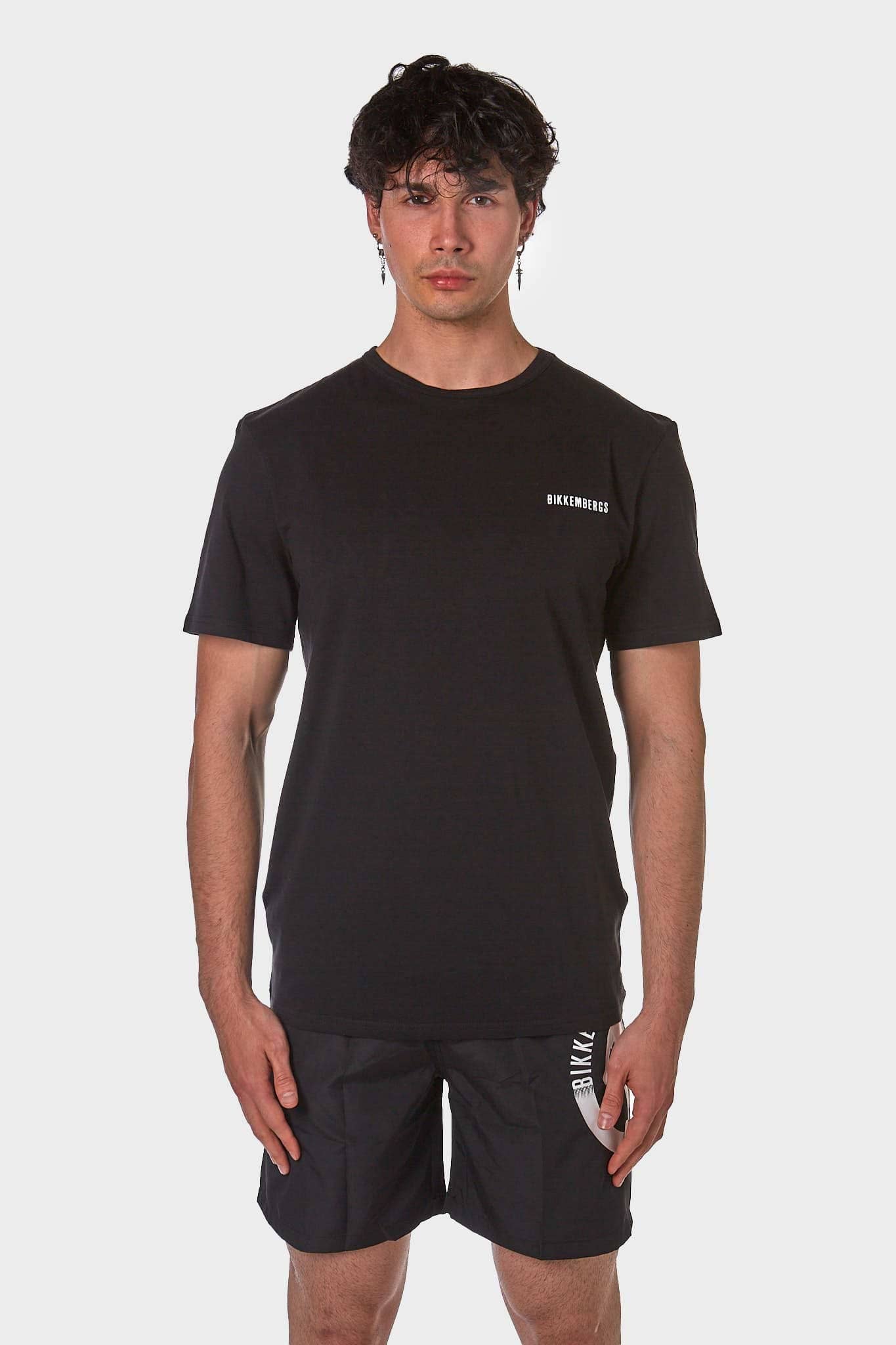 BIKKEMBERGS T-SHIRT BKK2MTS01 NERO UOMO