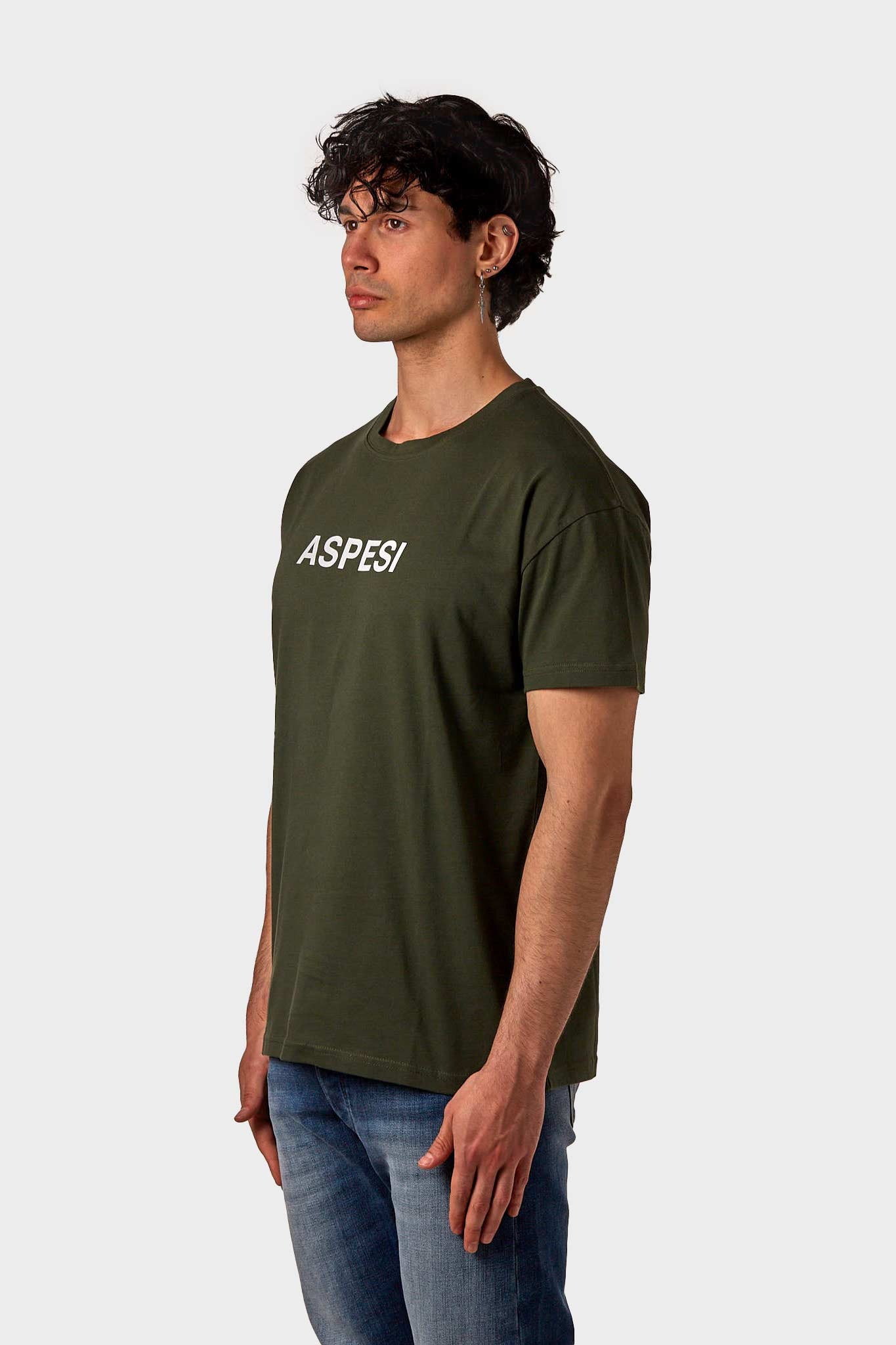 ASPESI T-SHIRT ASP1MTS02 VERDE MILITARE UOMO