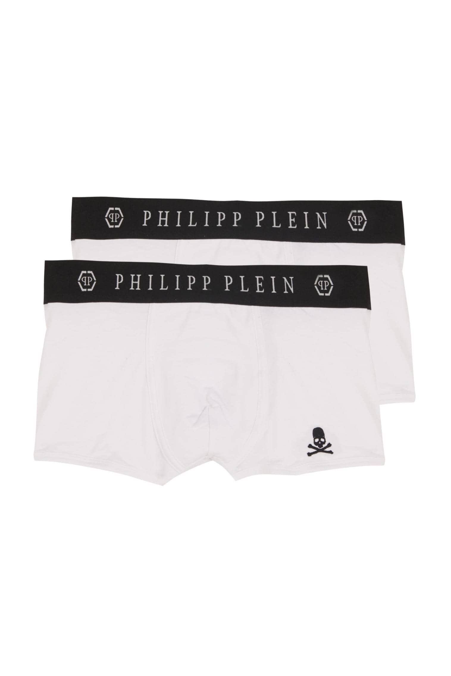 PHILIPP PLEIN BOXER UUPB01 01 BIANCO BIPACK UOMO