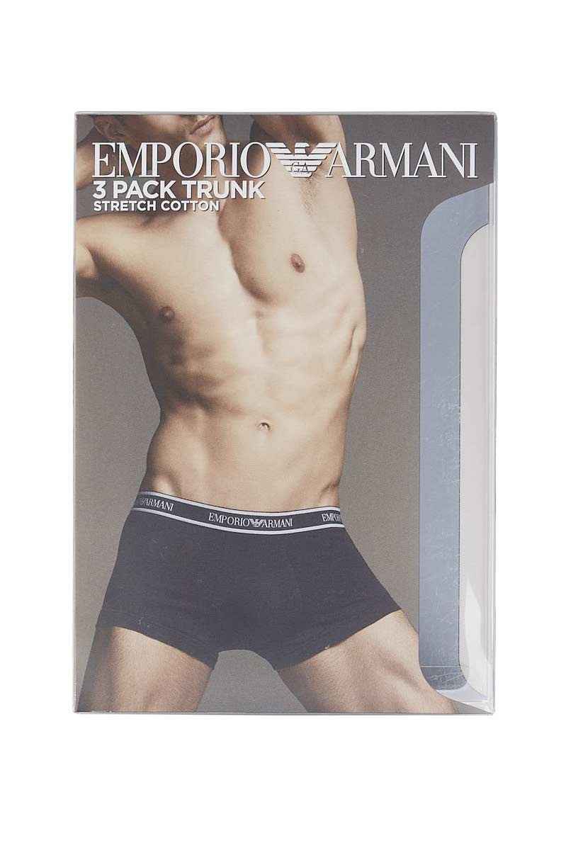 ARMANI BOXER 111357 2F717 19021 NERO/ARANCIO/NERO TRIP. U