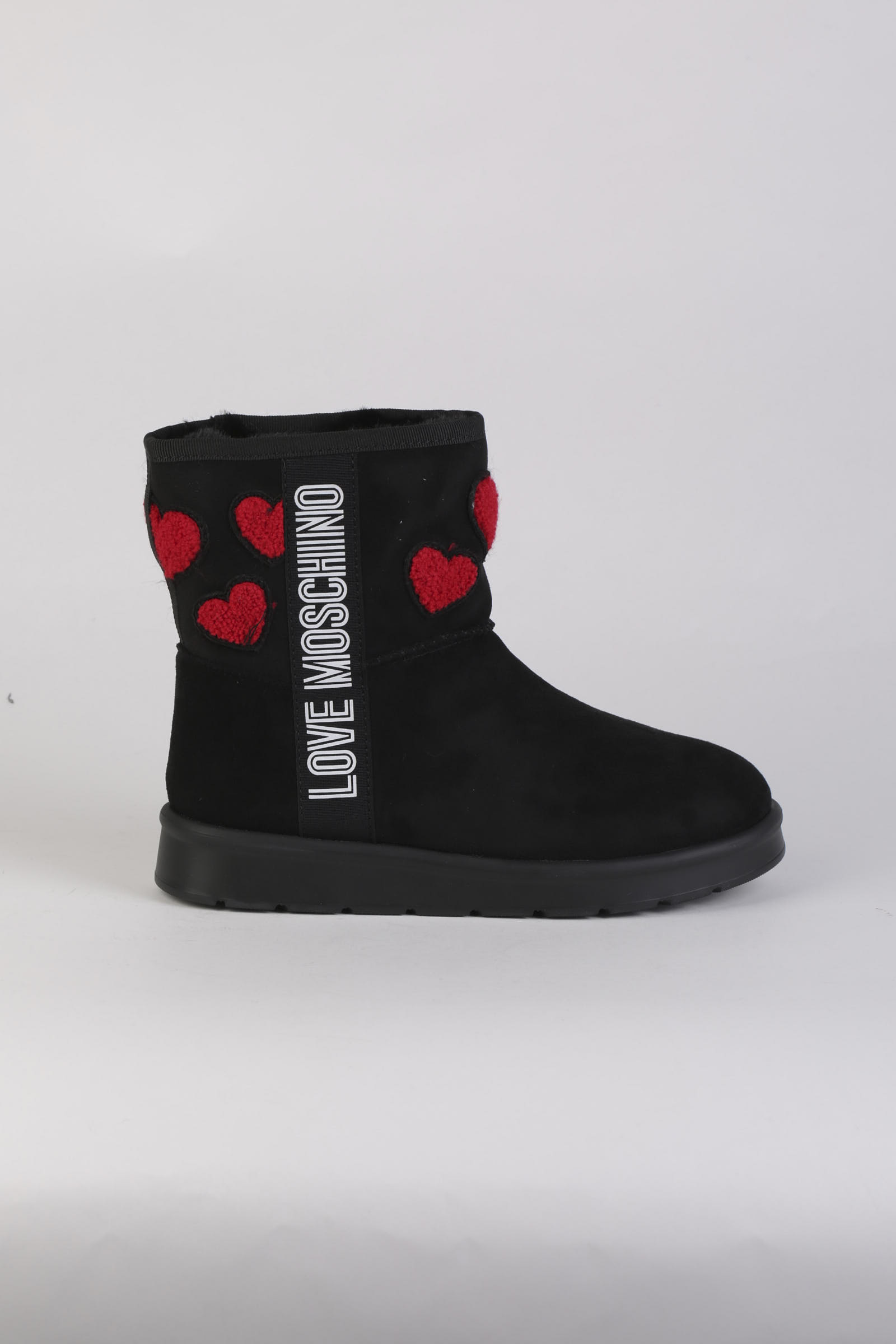 LOVE MOSCHINO SCARPE JA24143H1FJZC000 ST.TTOD.WINTER30 SUEDE PL NERO/RO D