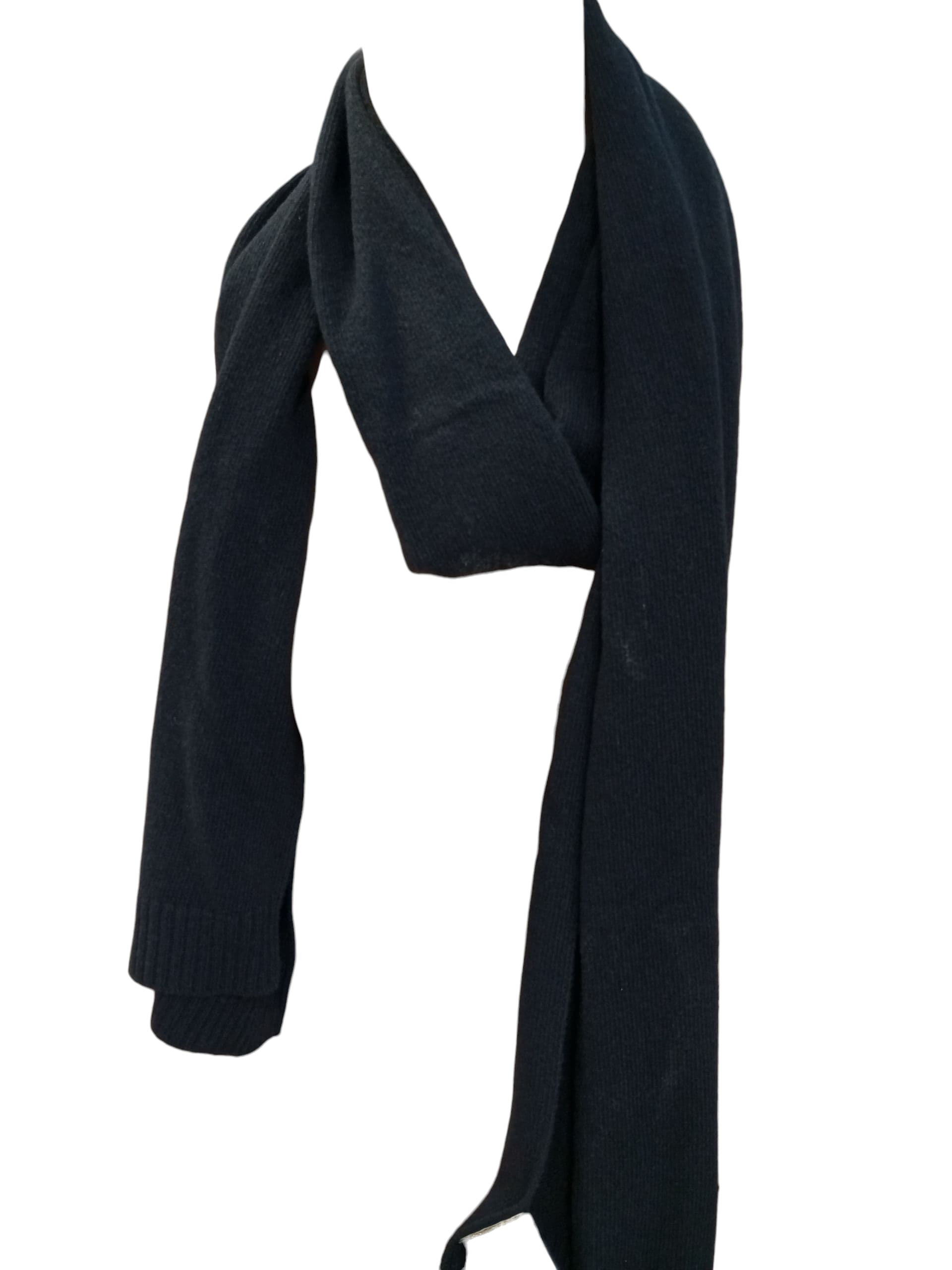 GAI MATTIOLO SCIARPA C103B BLACK 100%cachemere