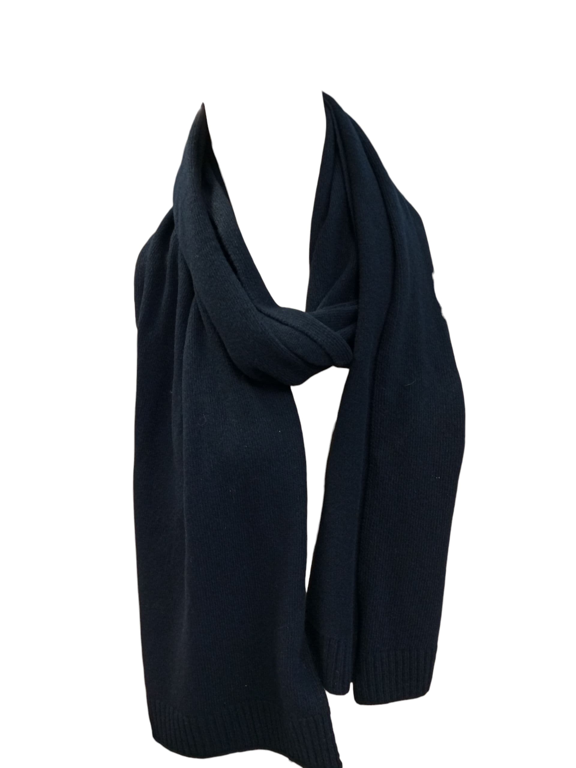 GAI MATTIOLO SCIARPA C103B NAVY 100%cachemere