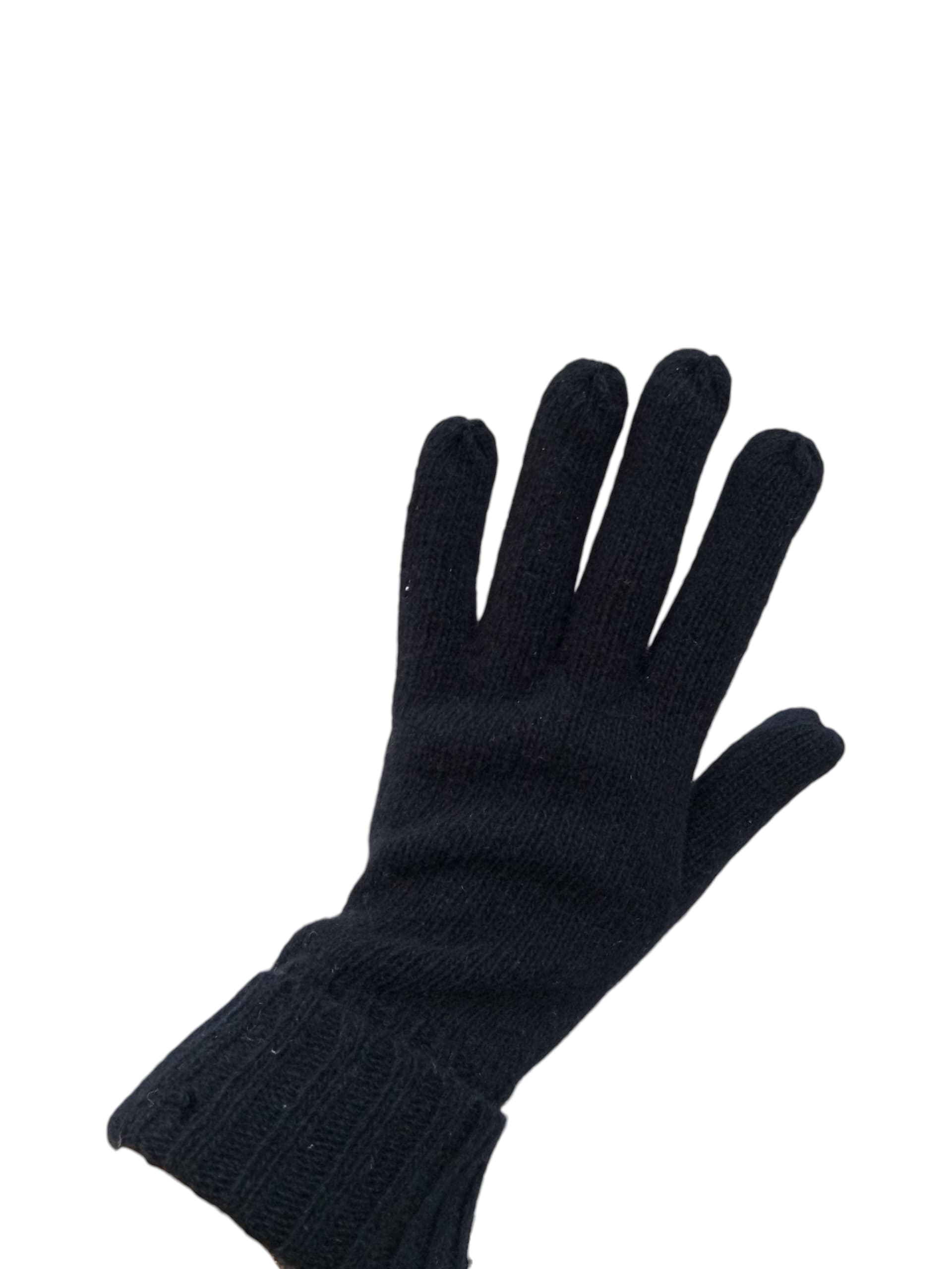 GAI MATTIOLO GUANTI C104B BLACK 100%cachemere