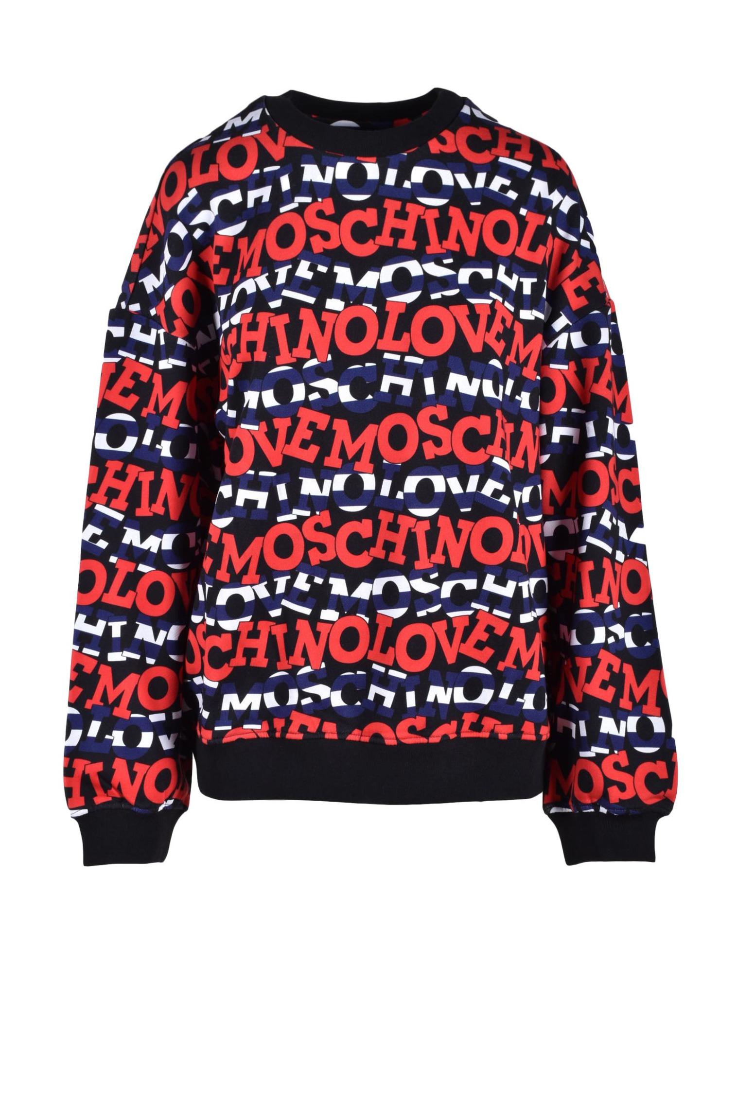 LOVE MOSCHINO FELPA W 6 485 00 M 4433 0057 MULTICOLOR DONNA