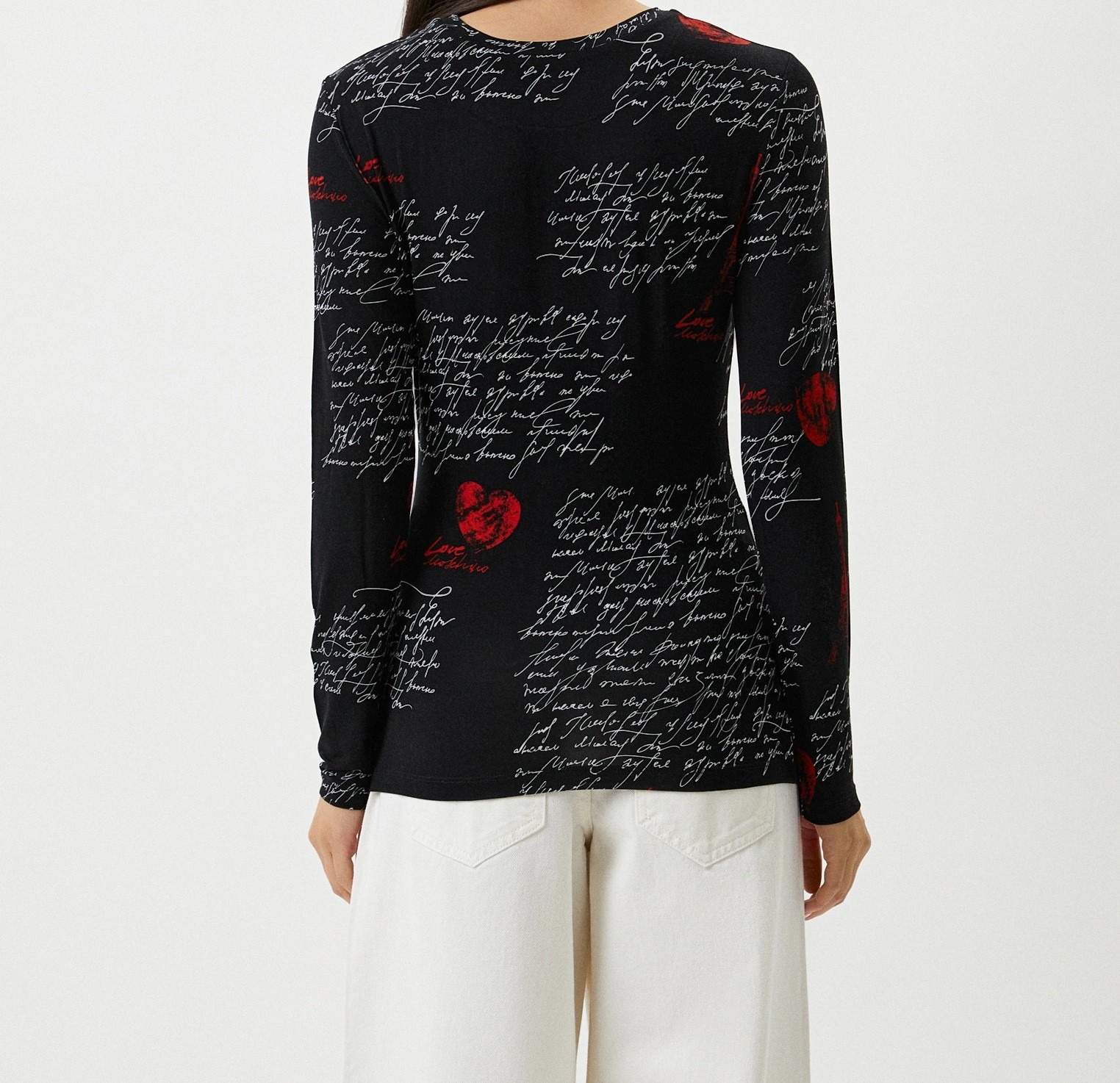 LOVE MOSCHINO T-SHIRT W 4 G52 00 E 2282 001 NERO DONNA