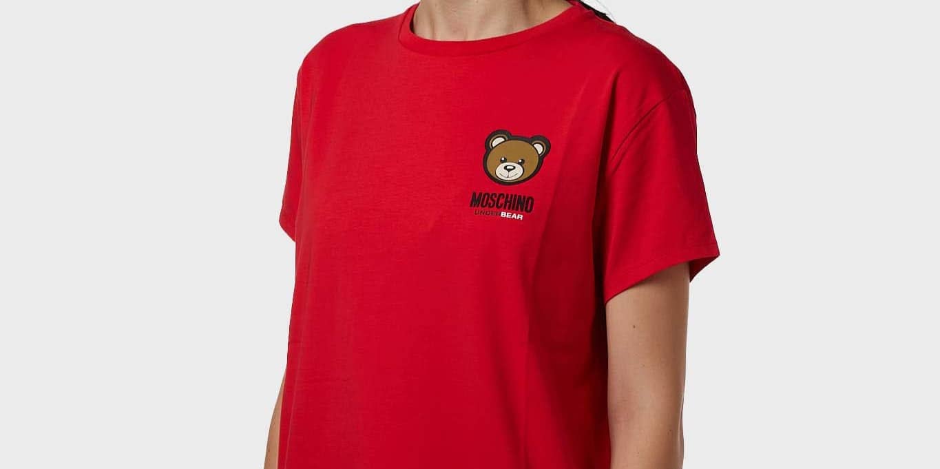 MOSCHINO T-SHIRT A0790 4410 116 ROSSO DONNA