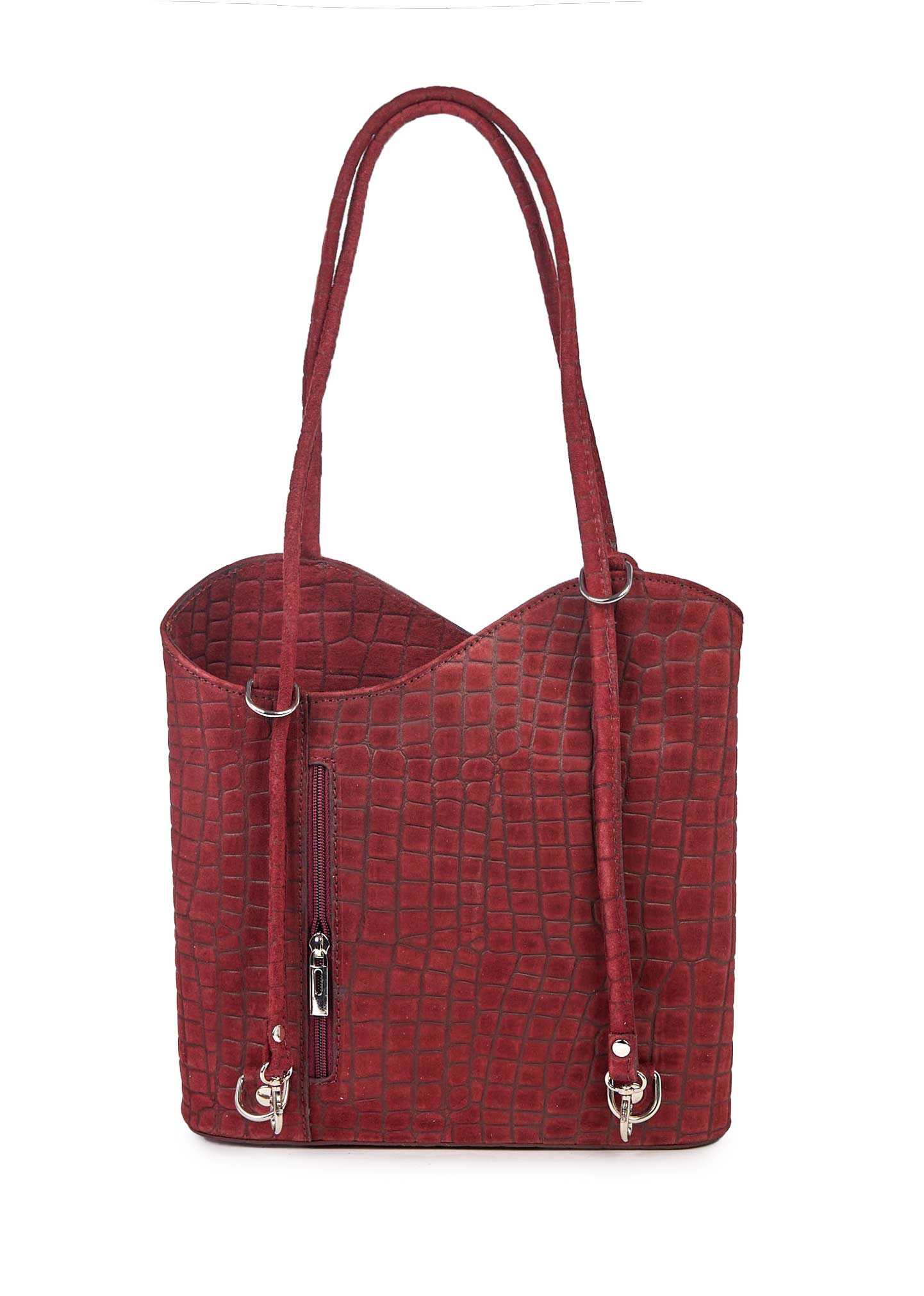 KAROL BORSA PELLE KO20240010 BORDEAUX DONNA