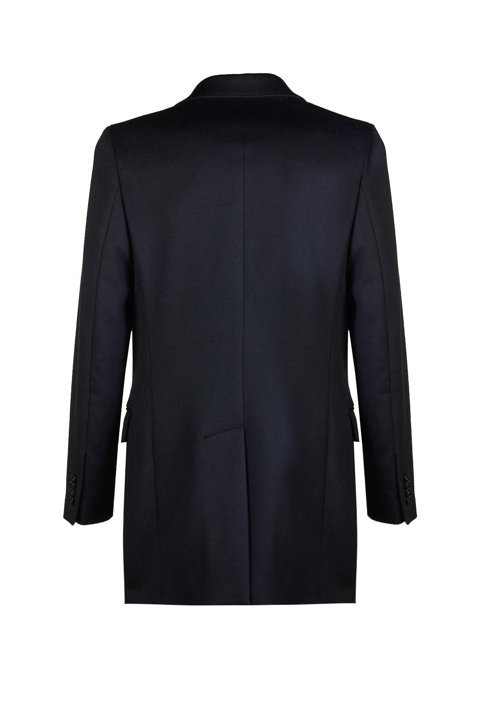 TESSUTO LOROPIANA CAPPOTTO 73001 9351 NERO UOMO