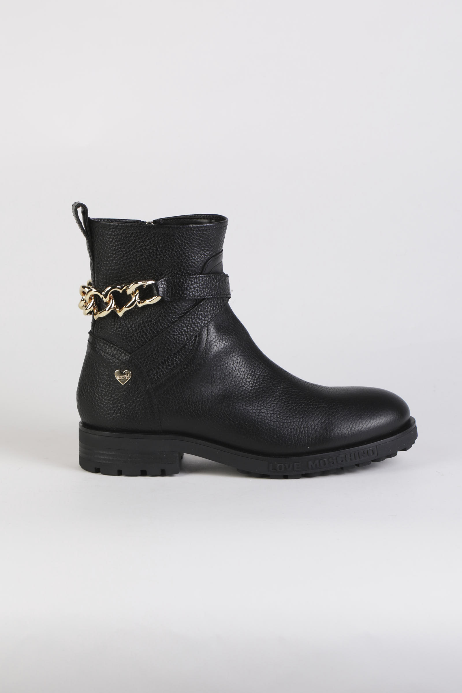 Stivaletti Love Moschino Donna Chelsea City Love Nero - 8
