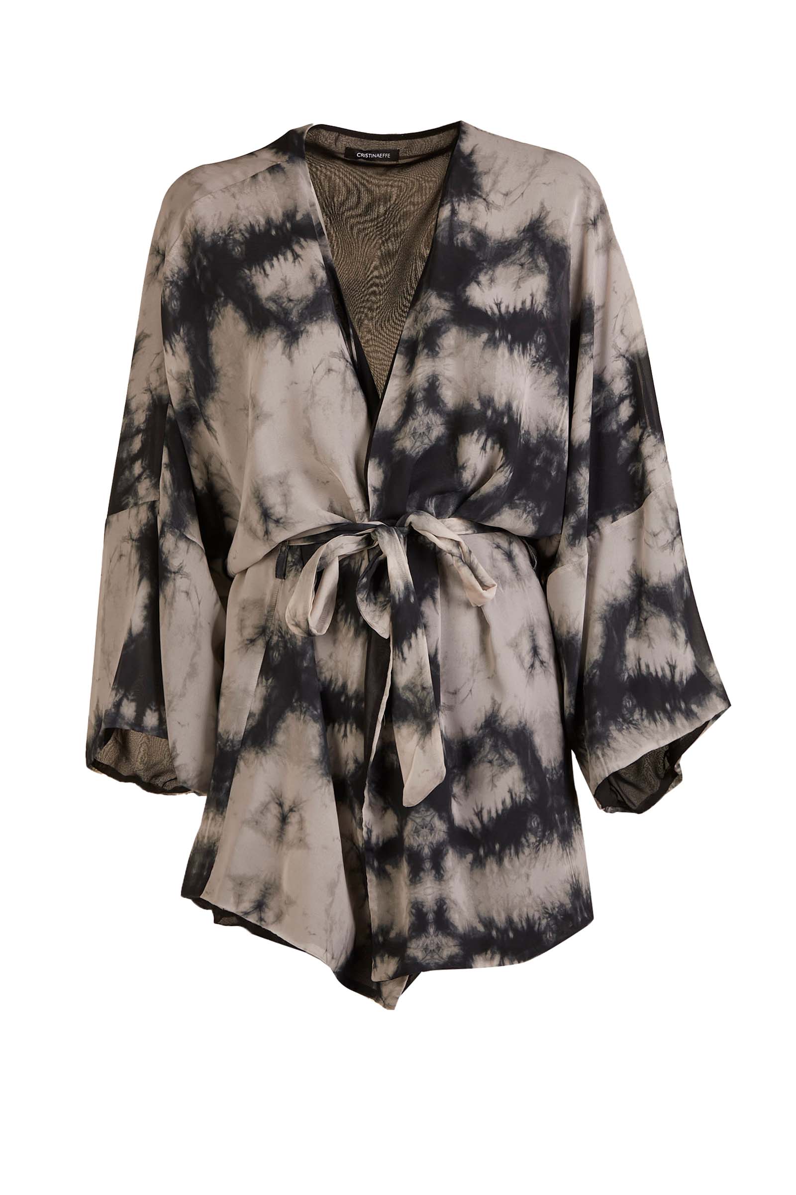 CRISTINA EFFE KIMONO M12791 VERDE-BLU DONNA