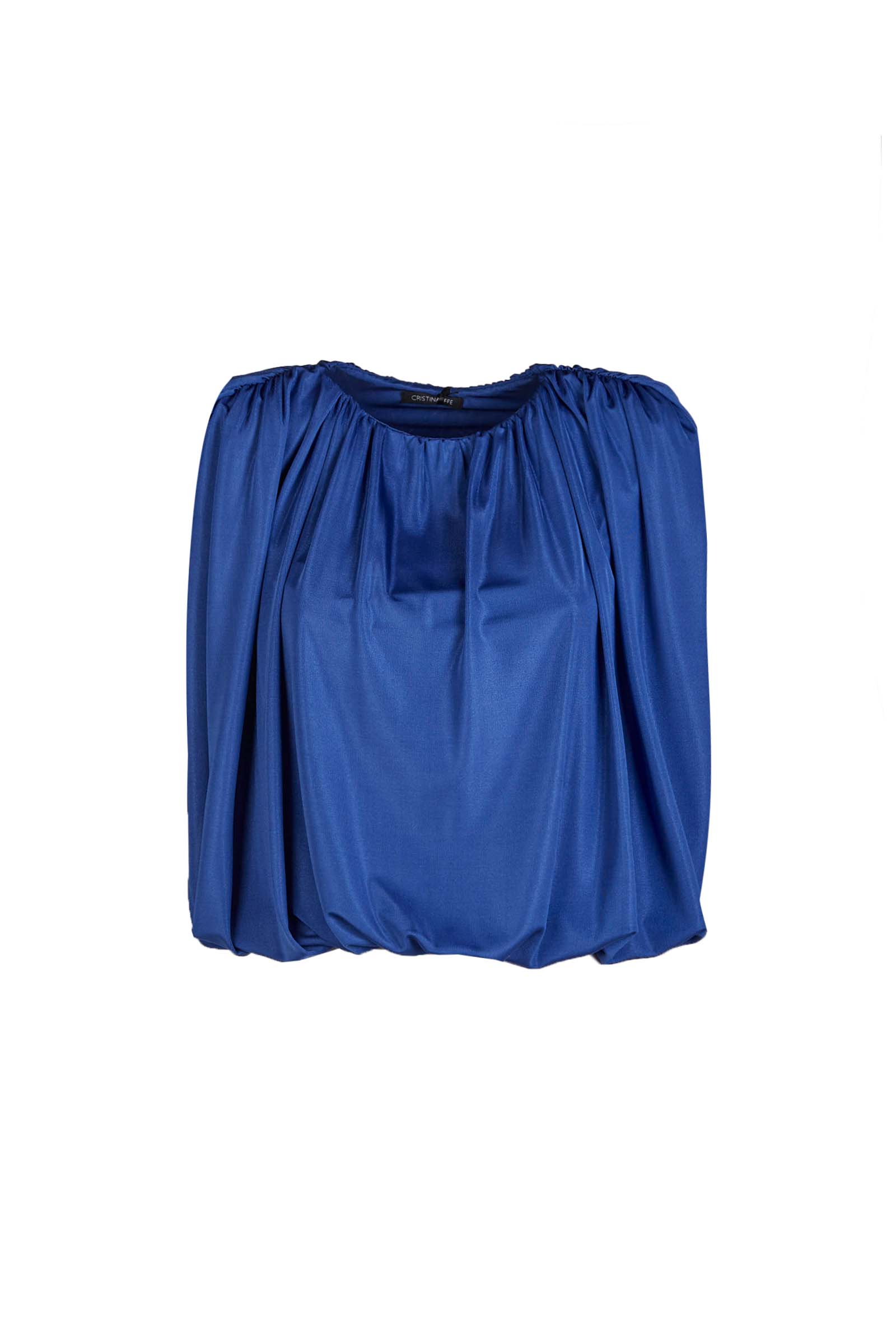 CRISTINA EFFE TOP T12711 BLU-NERO DONNA