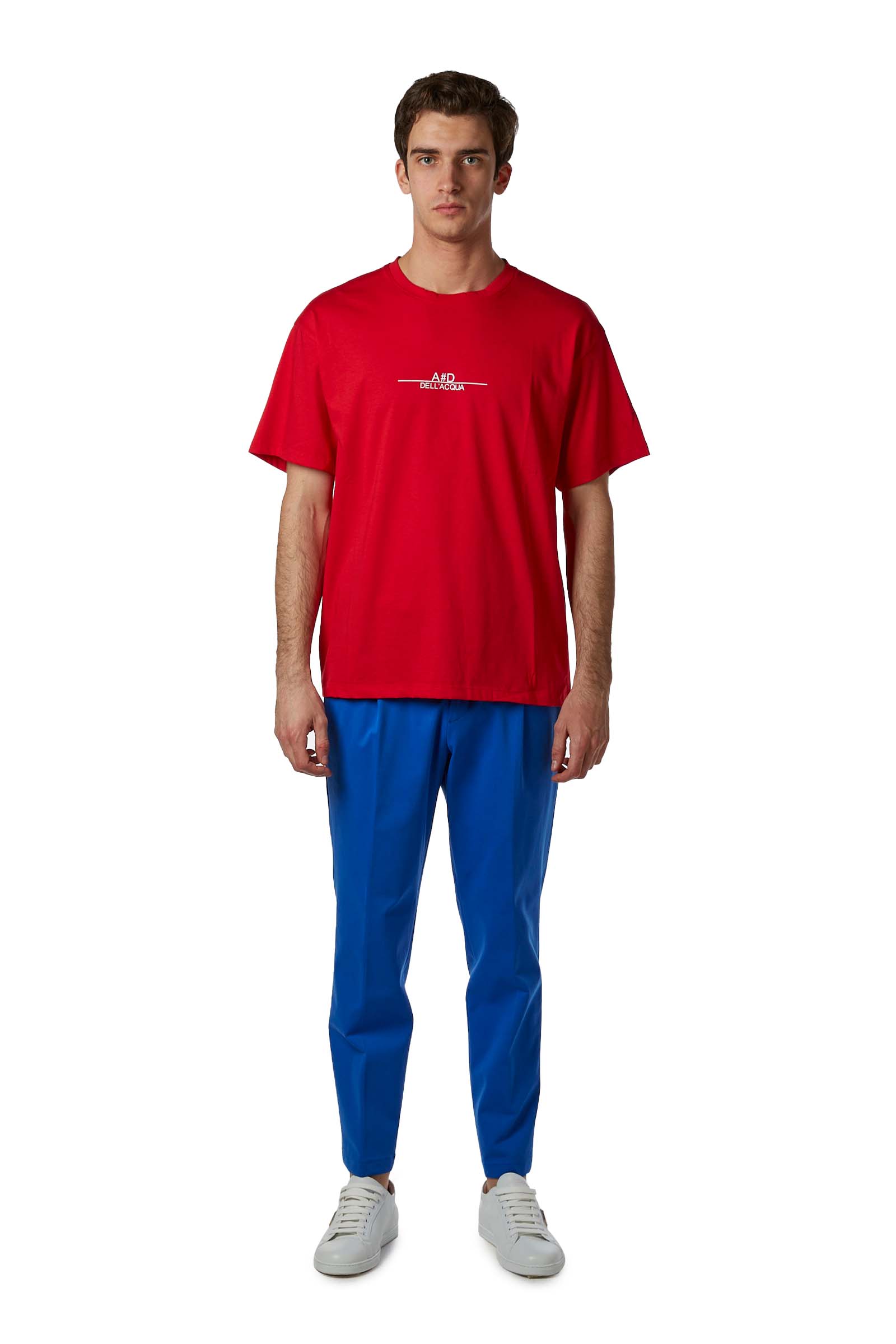 A. DELL'ACQUA T-SHIRT AD00083 M0236 40 ROSSO UOMO