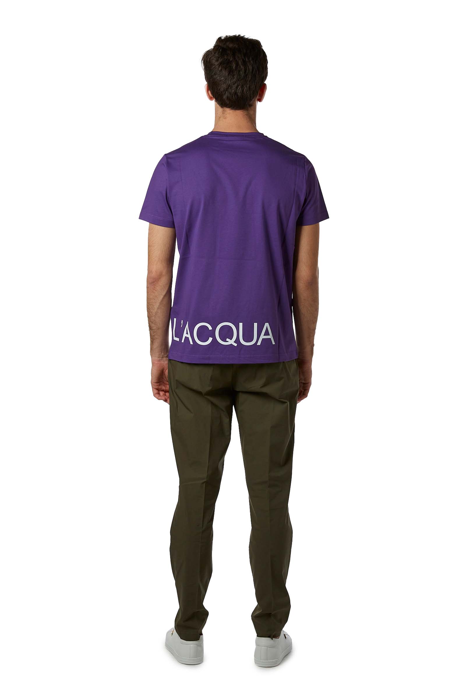 A. DELL'ACQUA T-SHIRT AD0496 M0214 47 VIOLA UOMO