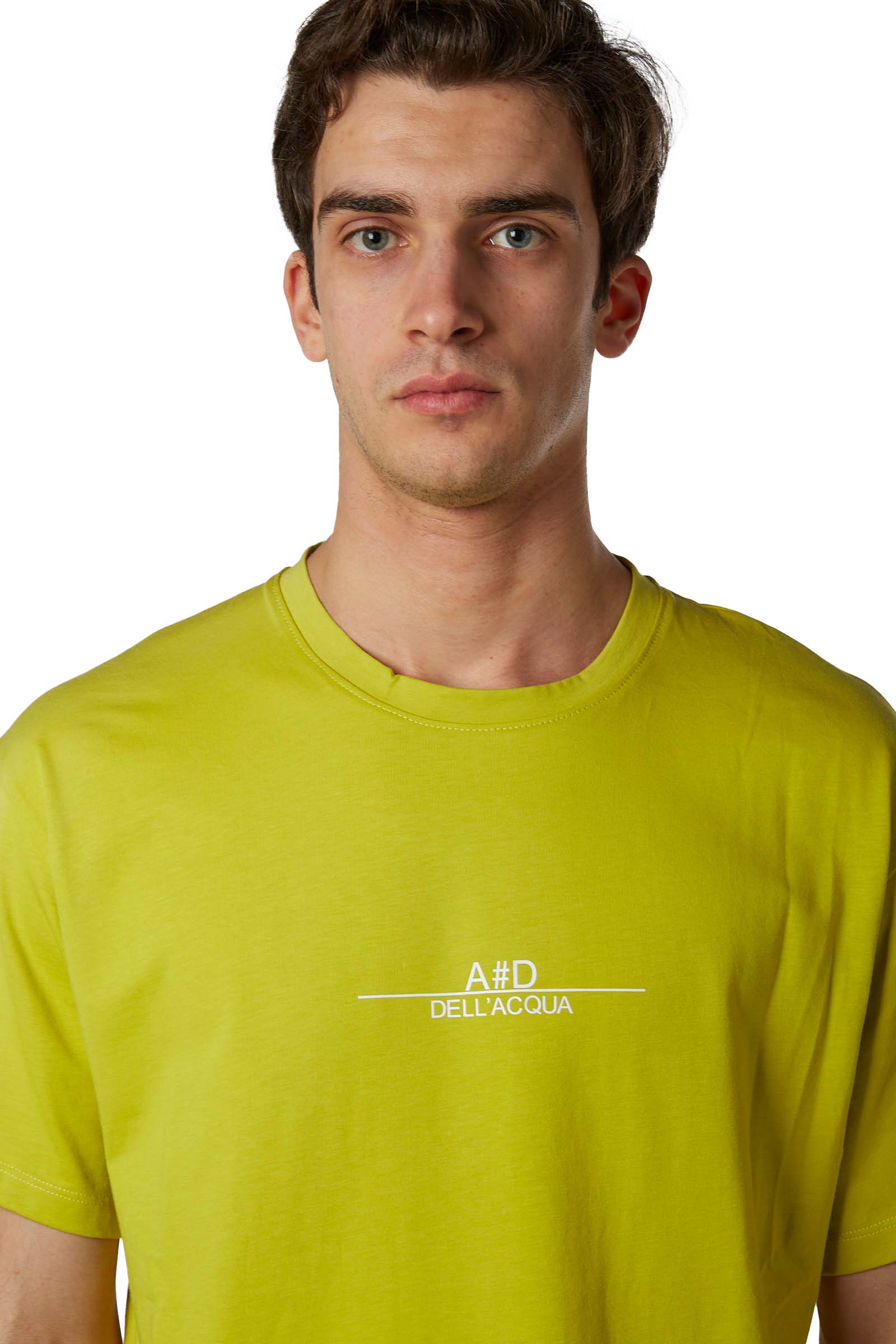 A. DELL'ACQUA T-SHIRT AD00083 M0236 20 GIALLO UOMO