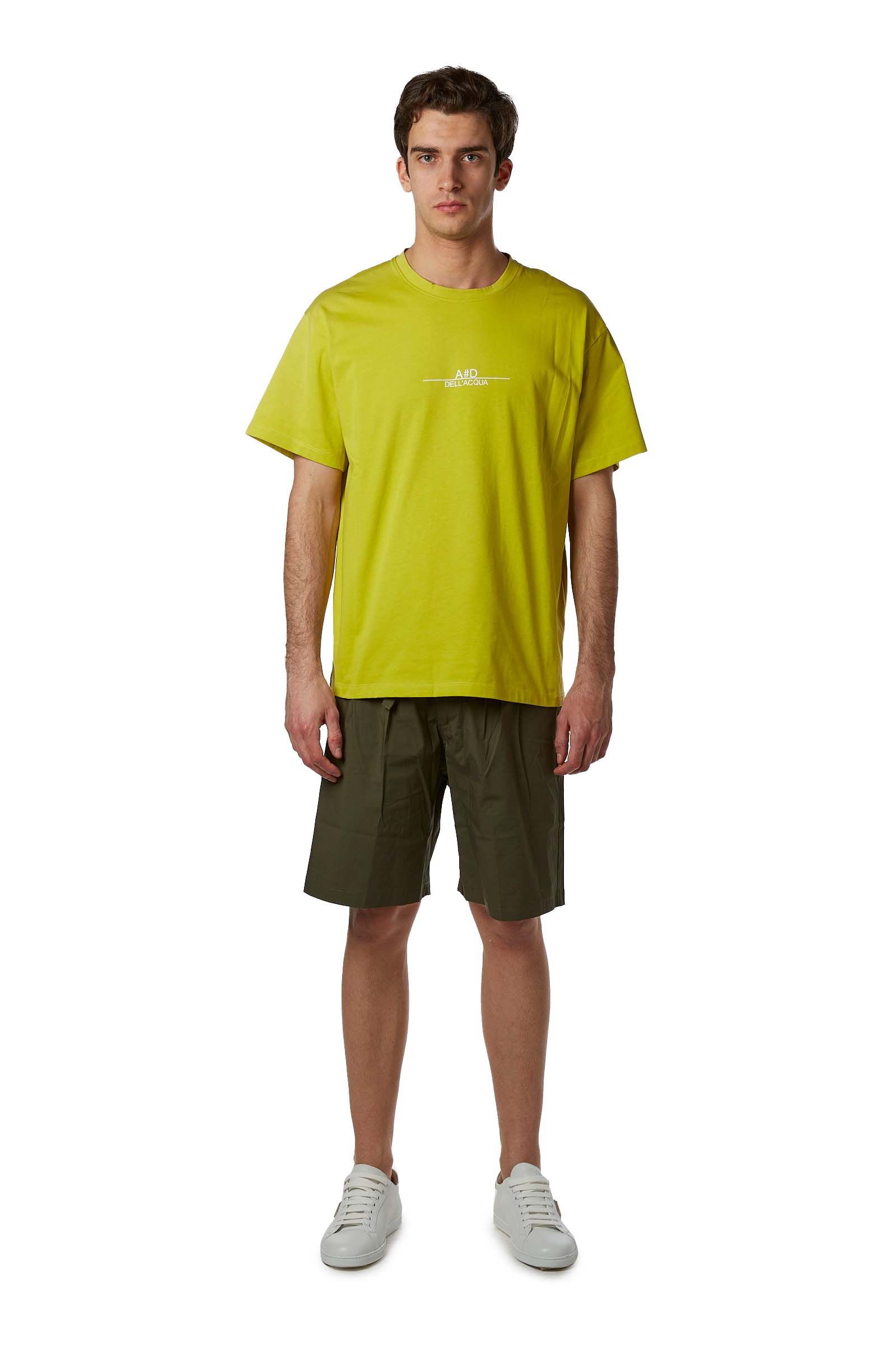 A. DELL'ACQUA T-SHIRT AD00083 M0236 20 GIALLO UOMO