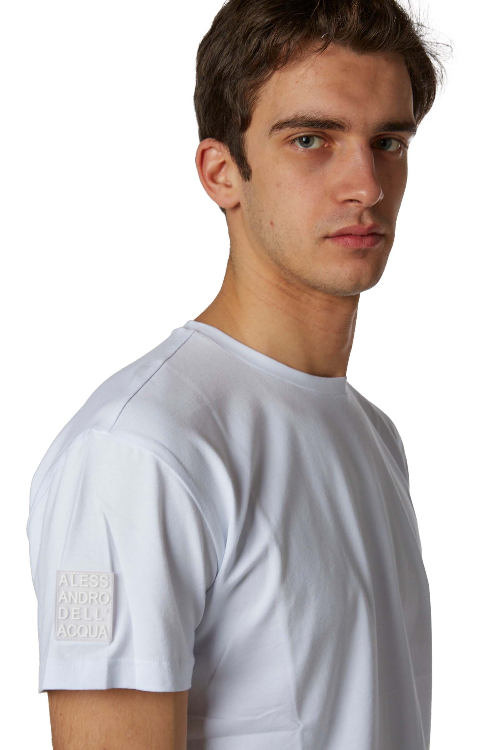 A. DELL'ACQUA T-SHIRT AD0593 M0175 10 BIANCO UOMO