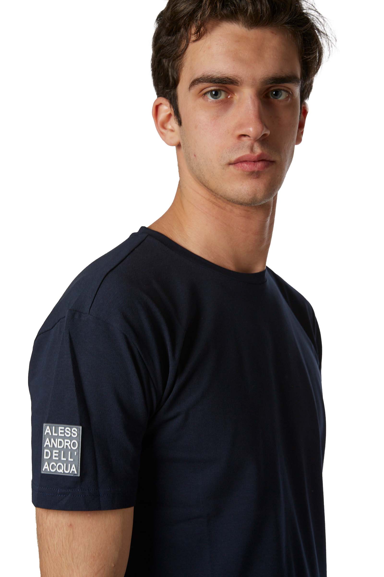 A. DELL'ACQUA T-SHIRT AD0593 M0175 50 BLU UOMO