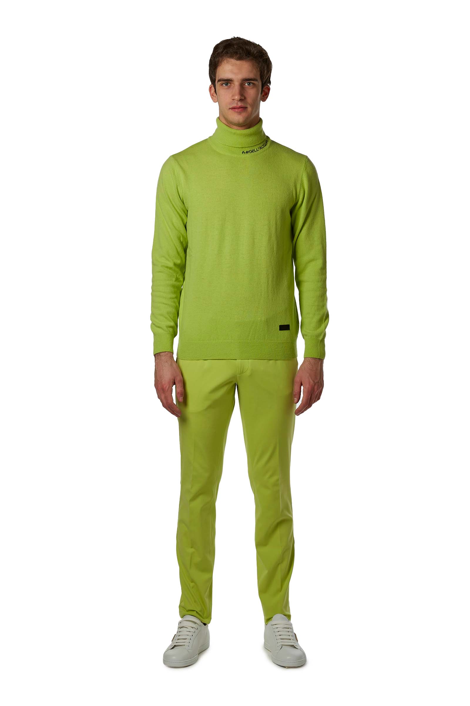 A. DELL'ACQUA MAGLIONE AD0782D M0129 36 VERDE LIME UOMO