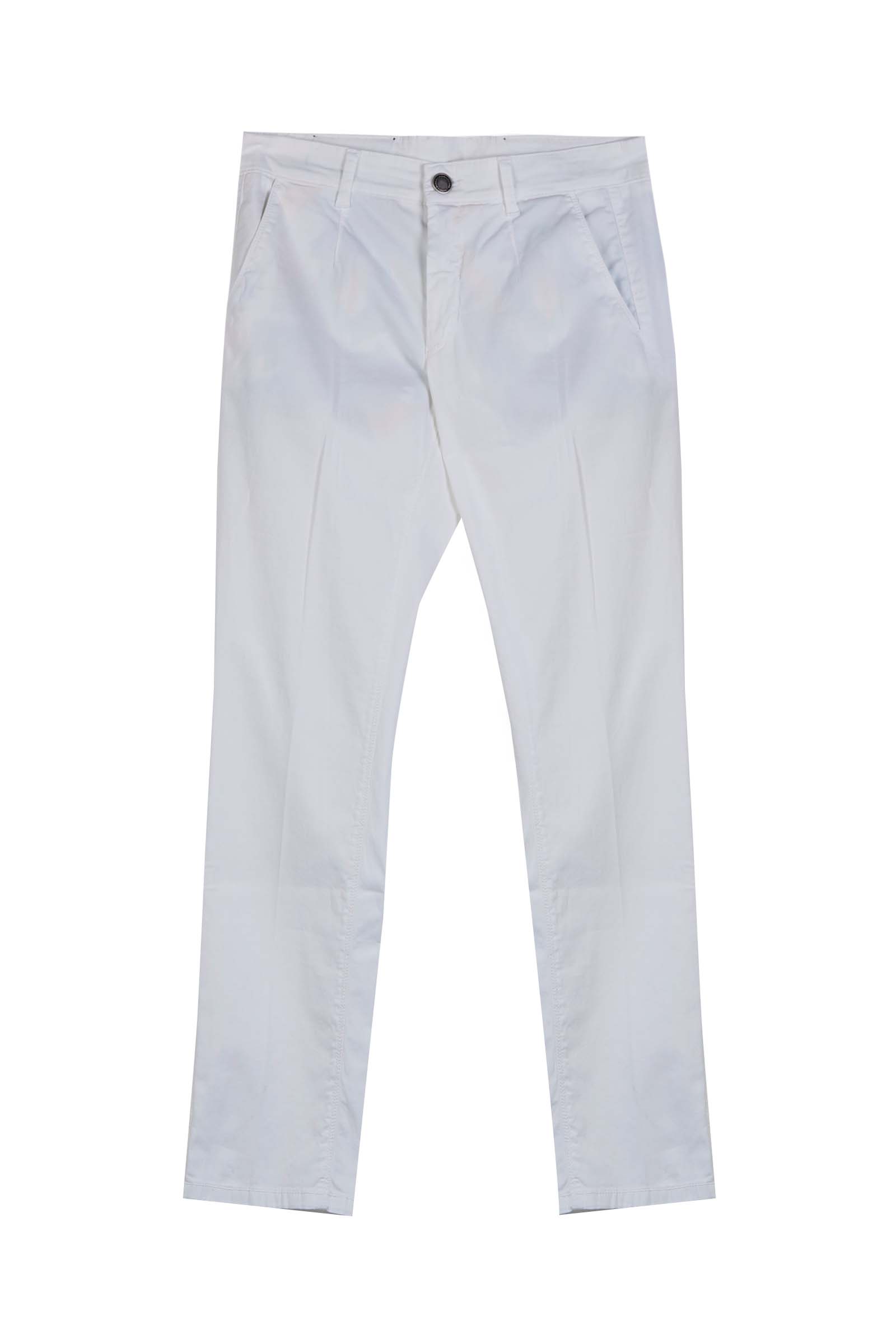 A. DELL'ACQUA PANTALONI AD7701WA T1150ELT 10 BIANCO UOMO