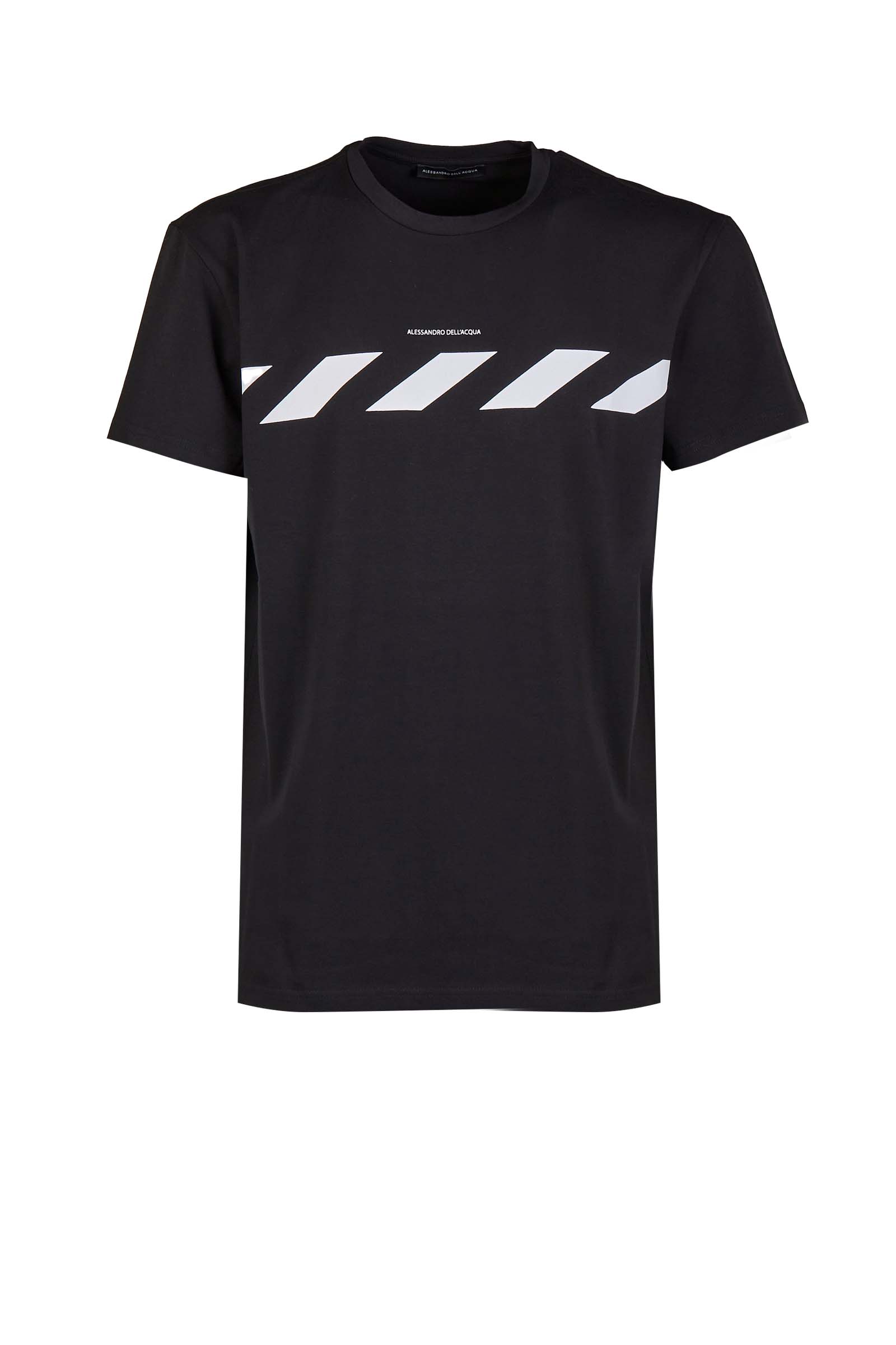 A. DELL'ACQUA T-SHIRT AD0595 M0175 80 NERO UOMO