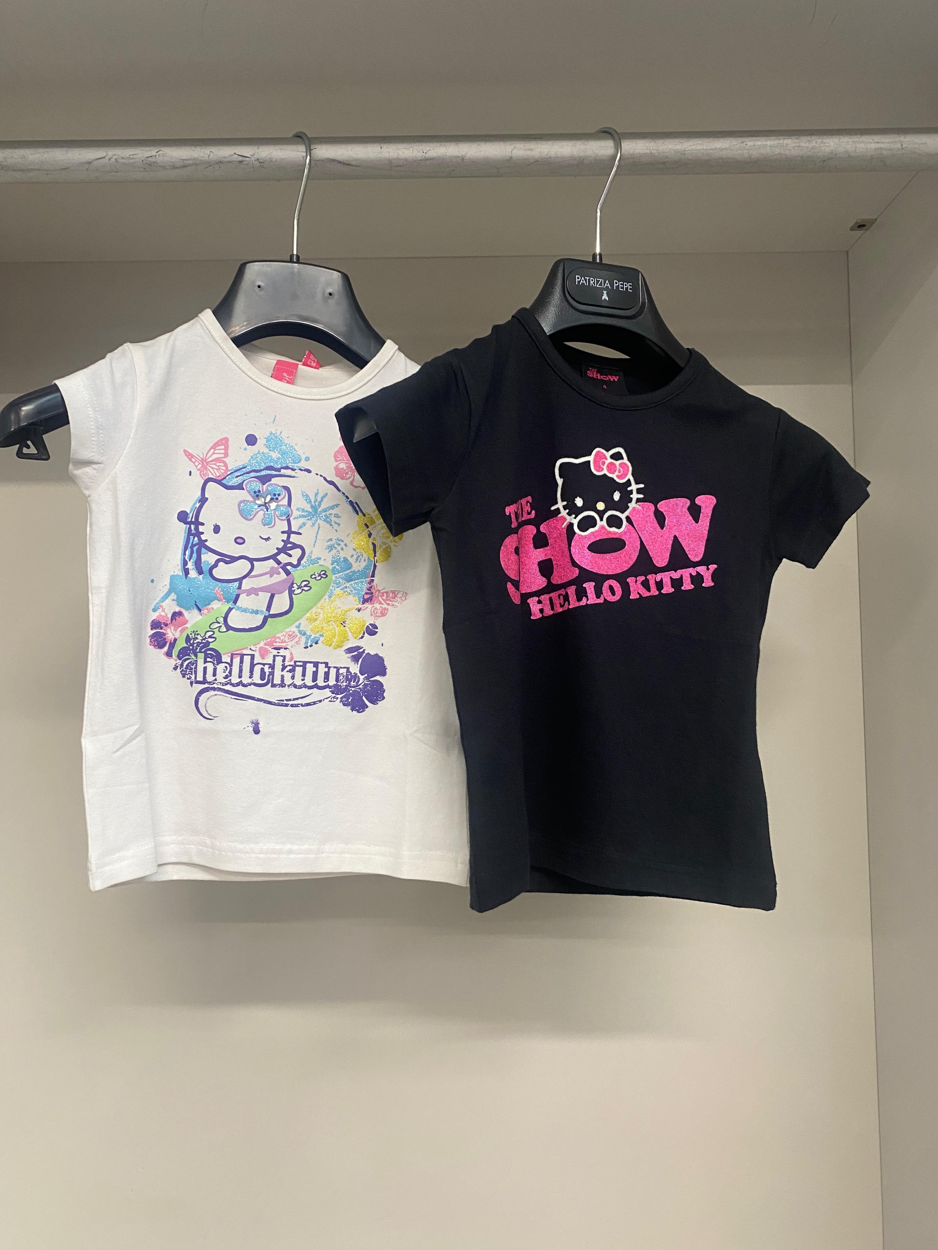 HELLO KITTY T-SHIRT NERA/BIANCA BIMBA