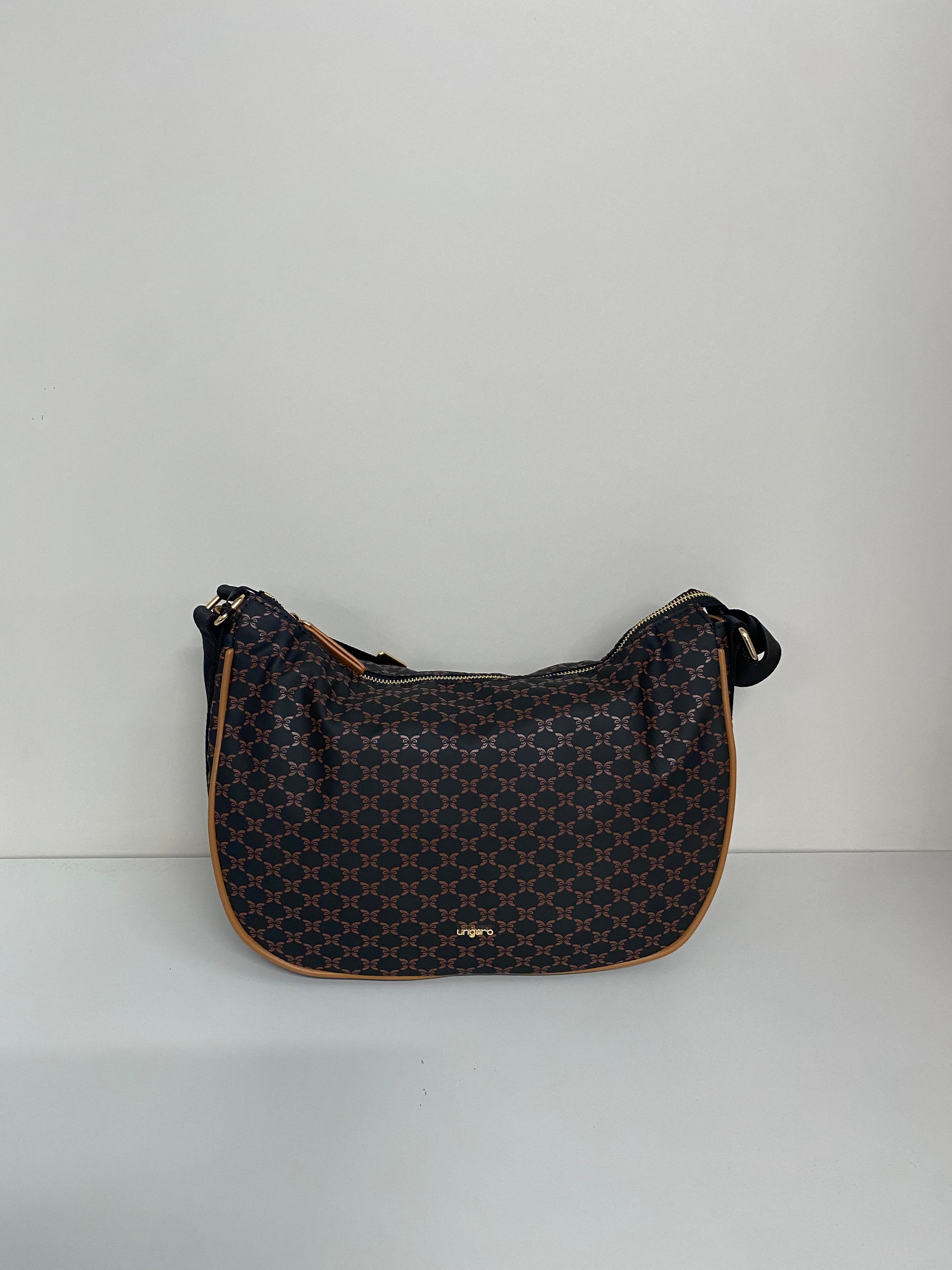 UNGARO BORSA O4EPWU490042S14 BLACK/COGNAC DONNA 