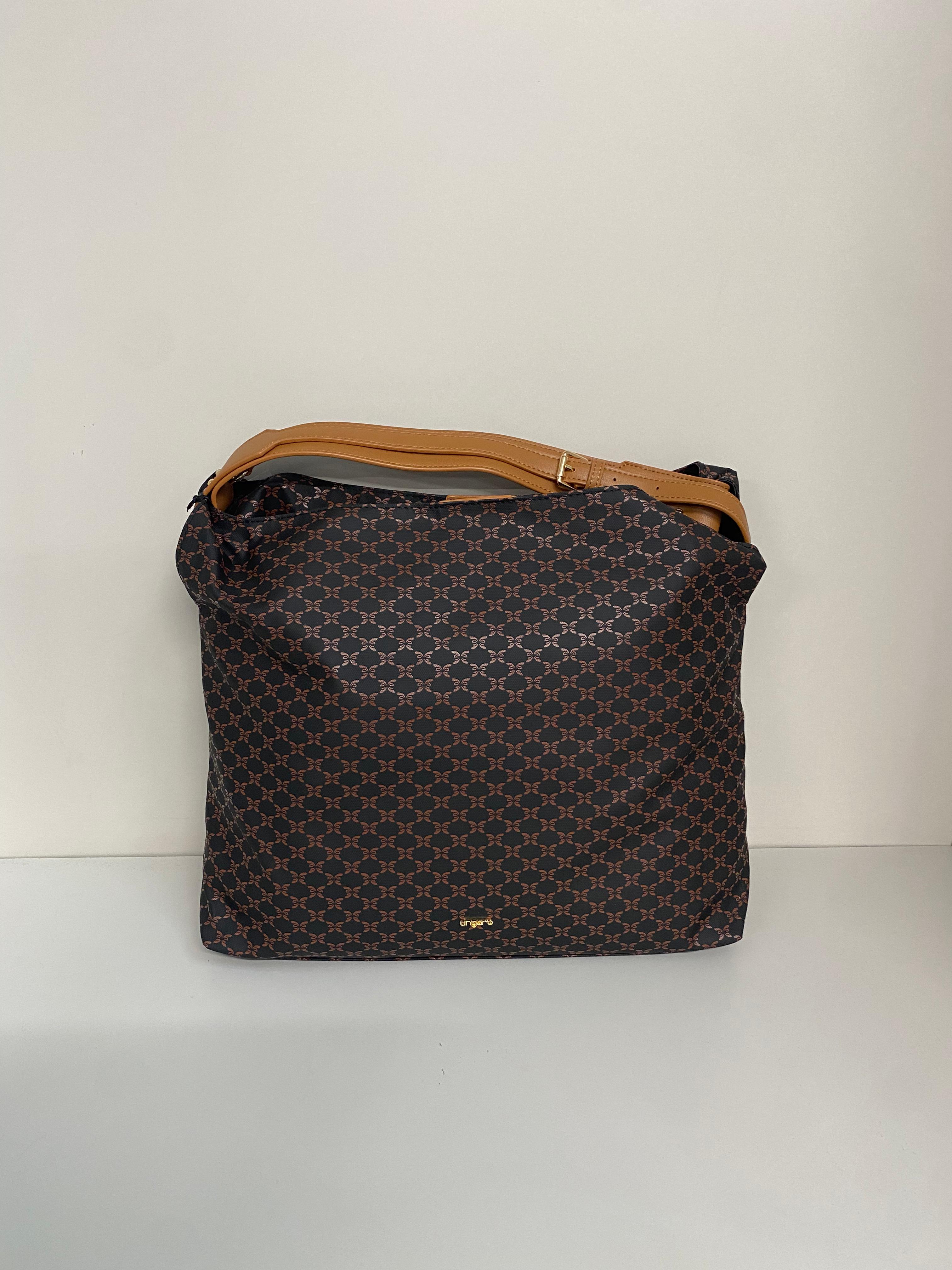 UNGARO BORSA O4EPWU490062S14 BLACK/COGNAC DONNA
