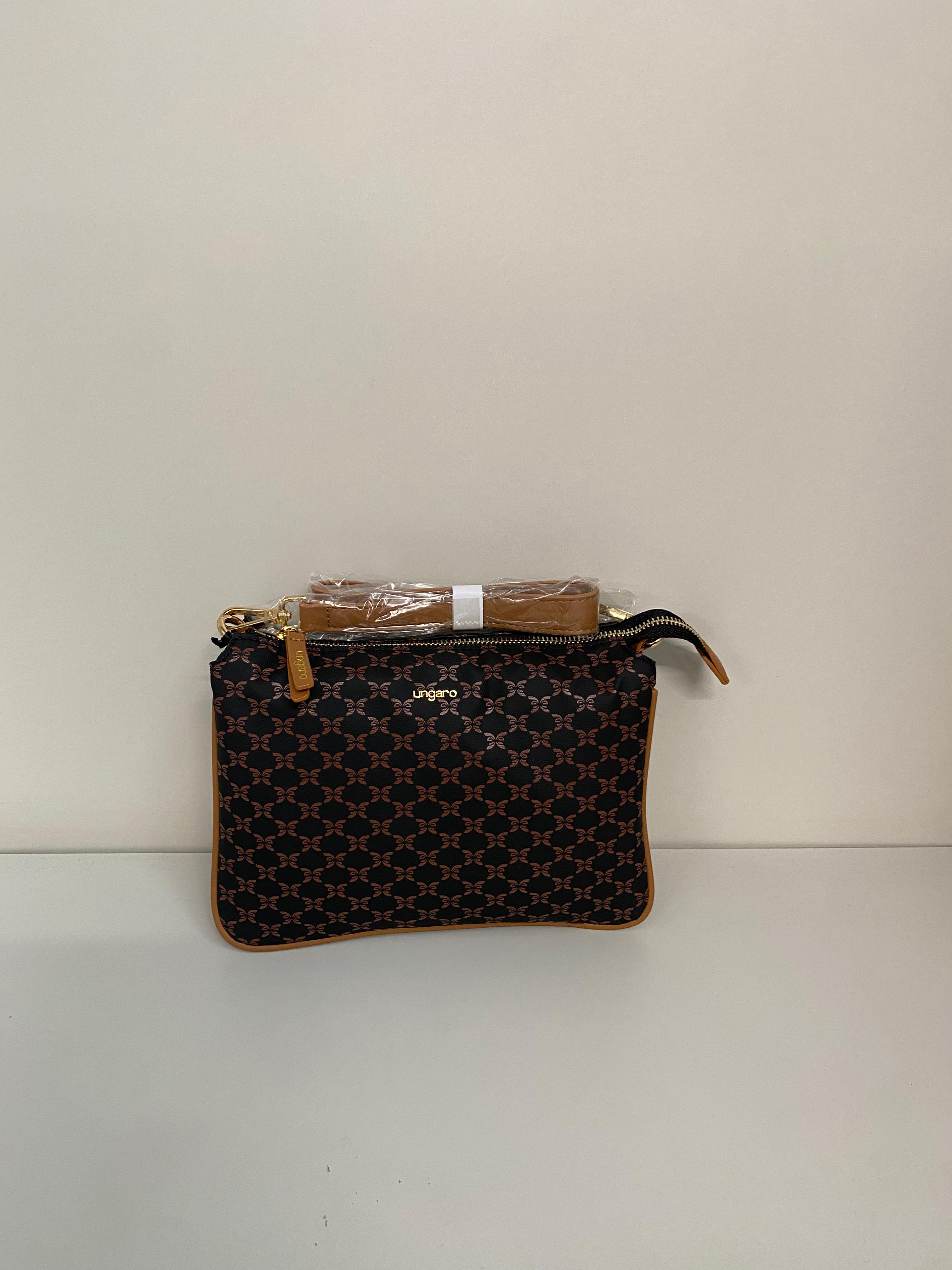 UNGARO BORSA O4EPWU490022S14 BLACK/COGNAC DONNA