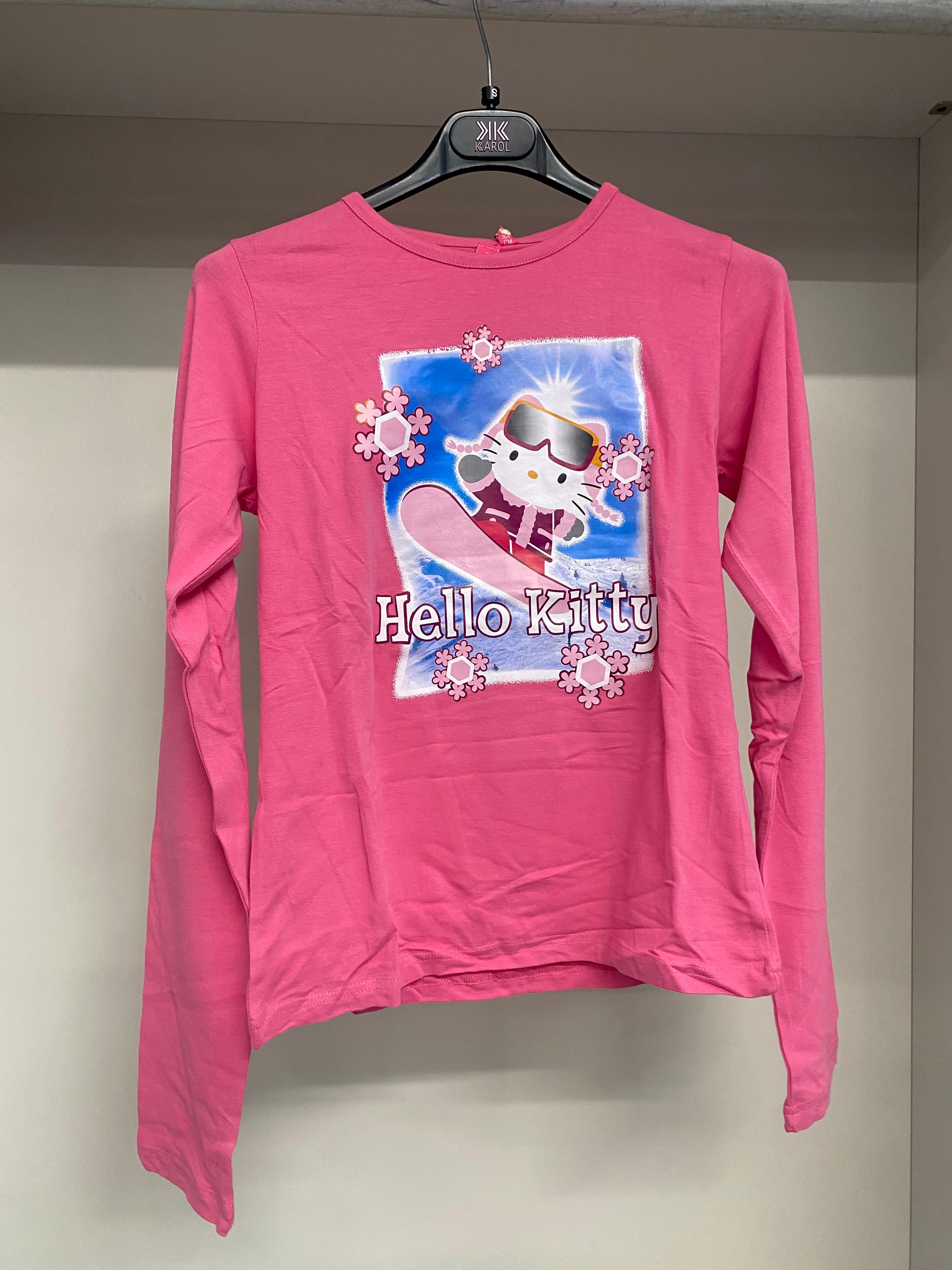 HELLO KITTY MAGLIA BA 292 BEIGE-FUCSIA