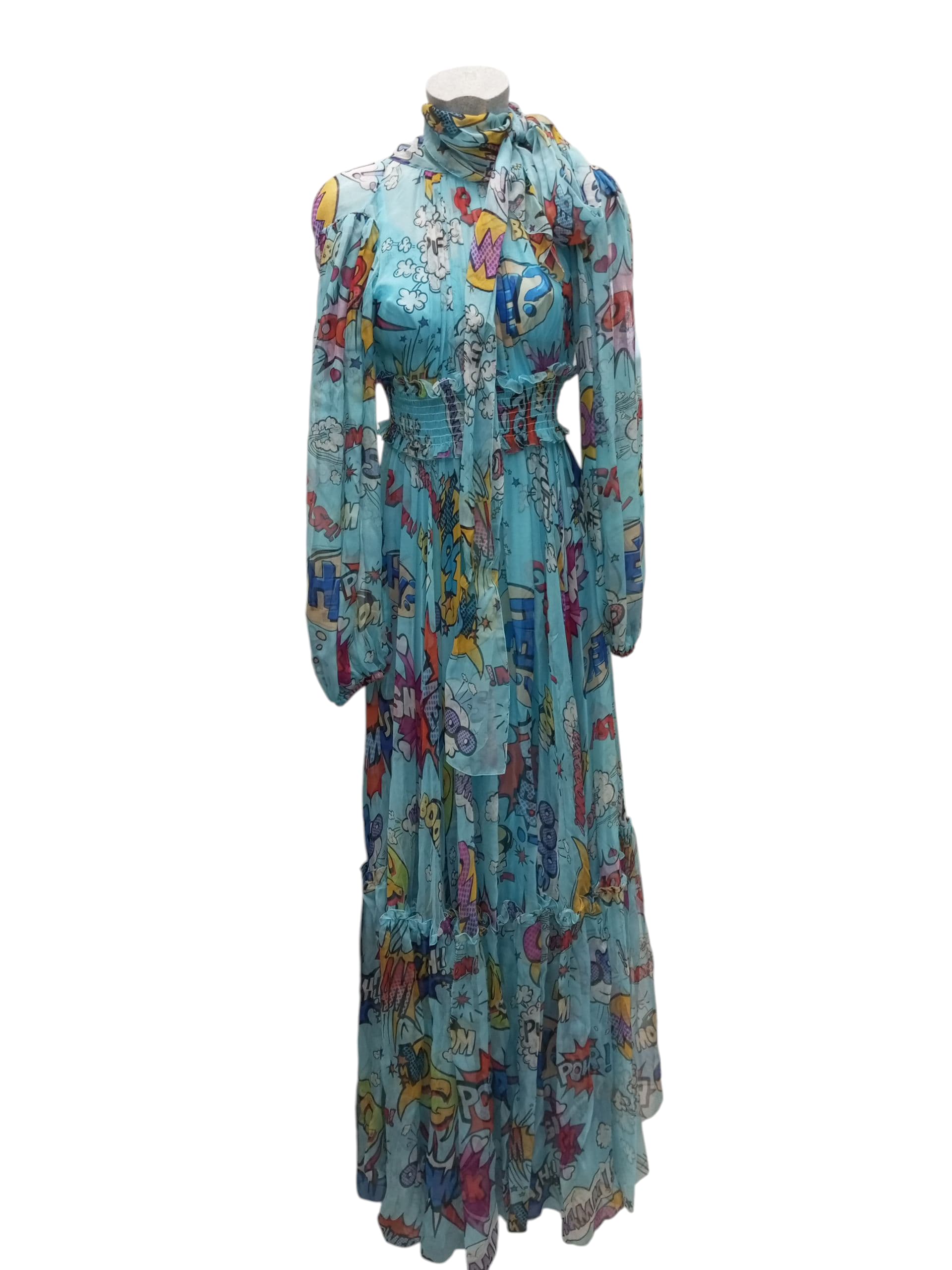 DOLCE&GABBANA ABITO F6C7DT HS10A HCV64 AZZURRO ( F )