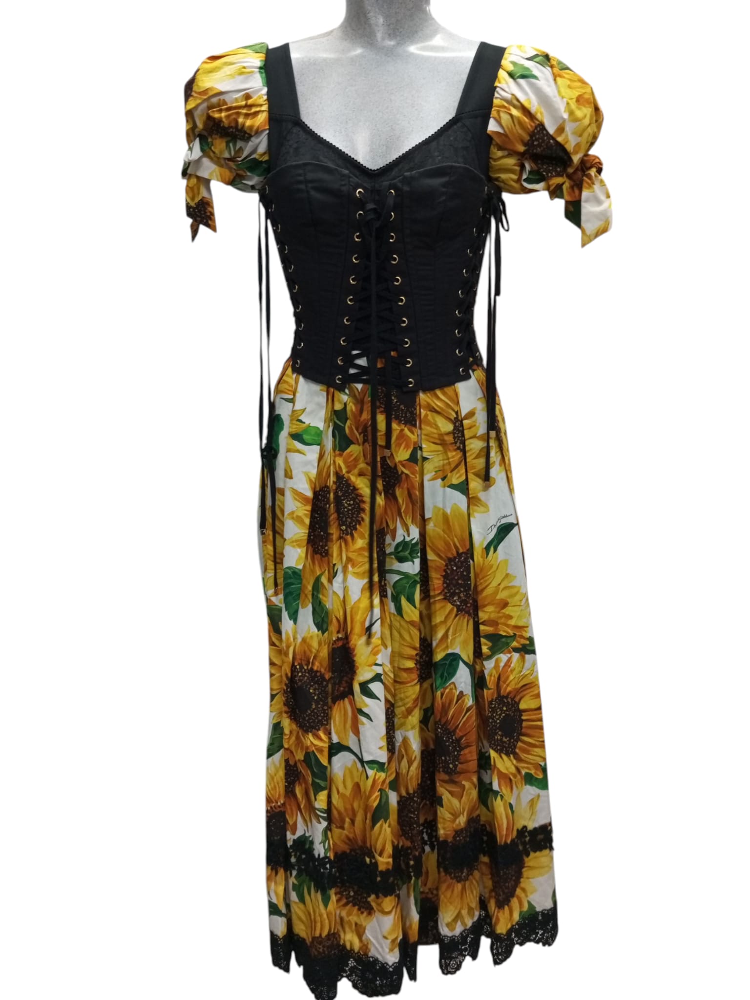 DOLCE&GABBANA ABITO F6D8OT HS5EB HAHH9 GIRASOLI DONNA