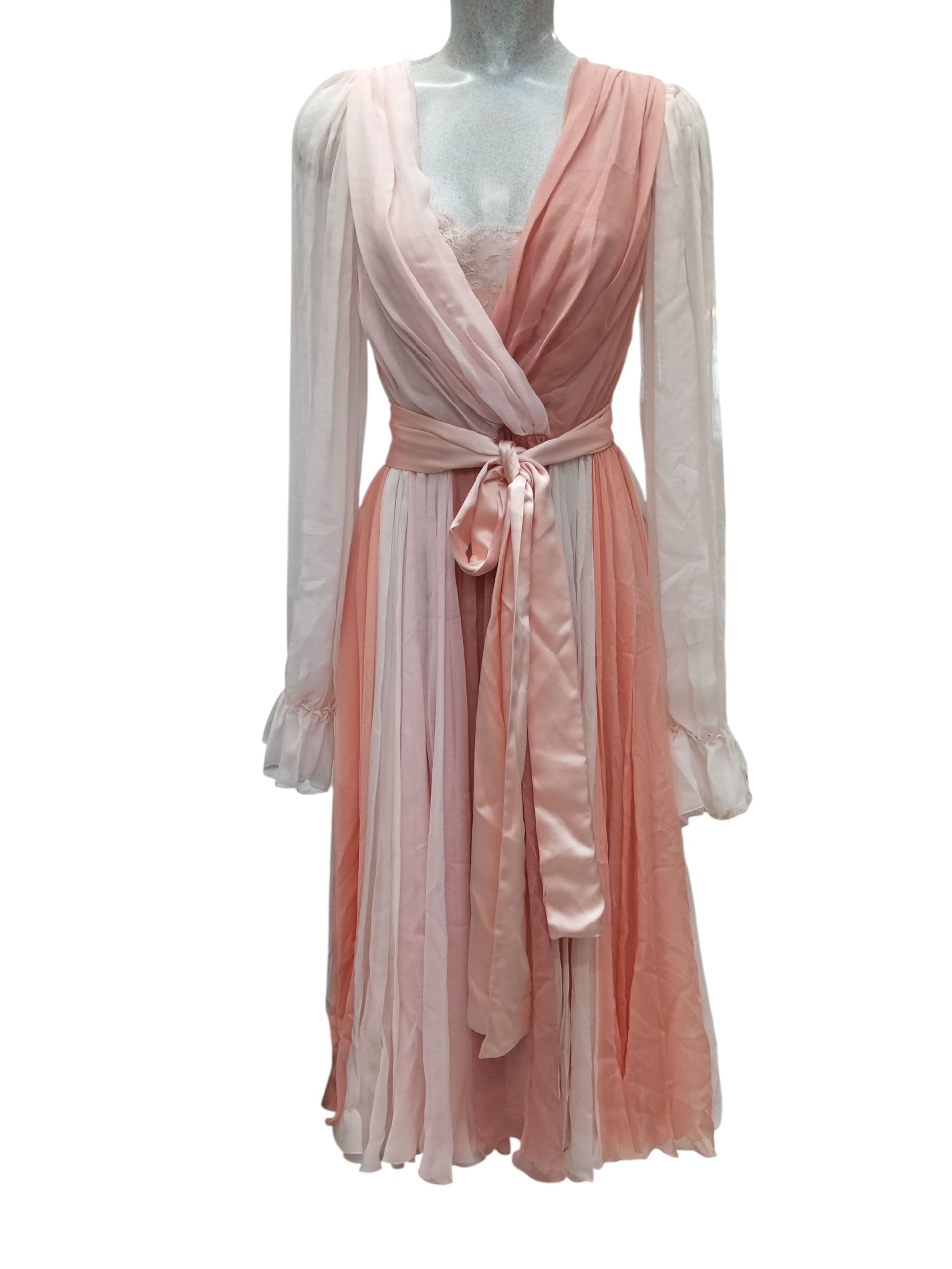 DOLCE&GABBANA ABITO F6H8TT FU1AT S9351 MIX ROSA DONNA