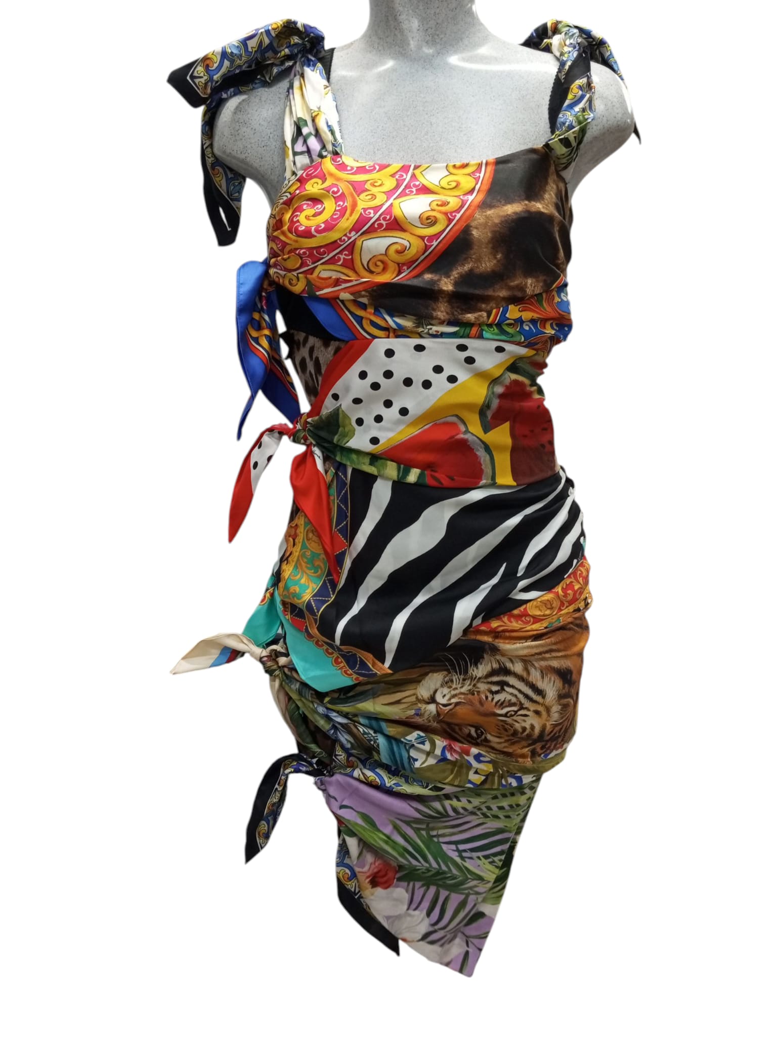 DOLCE&GABBANA ABITO F6J1HT GDV47 S9395 MIX COLORI DONNA