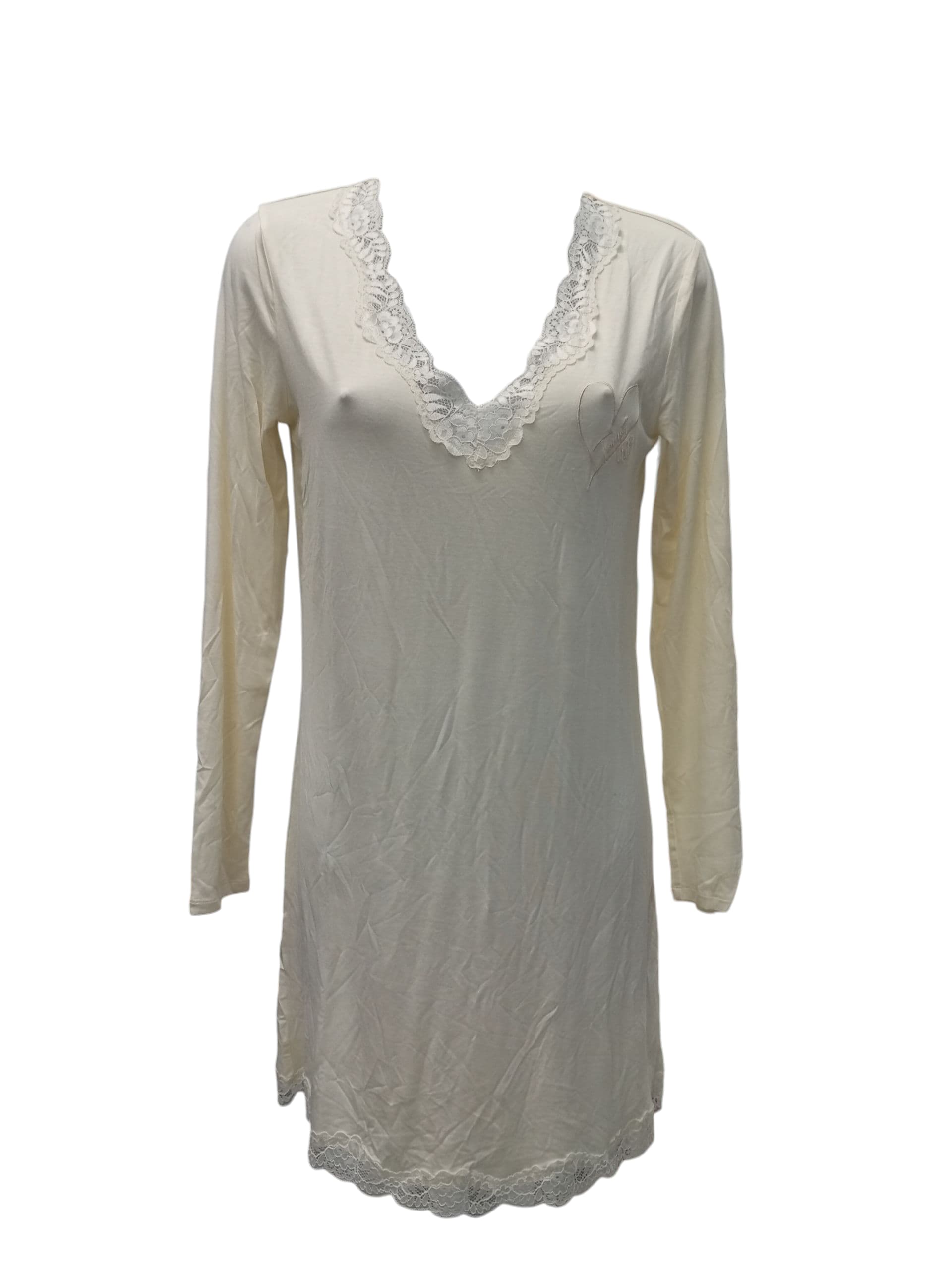 TWINSET CAMICIA DA NOTTE 232LL2DMM 00059 MADREPERLA DONNA