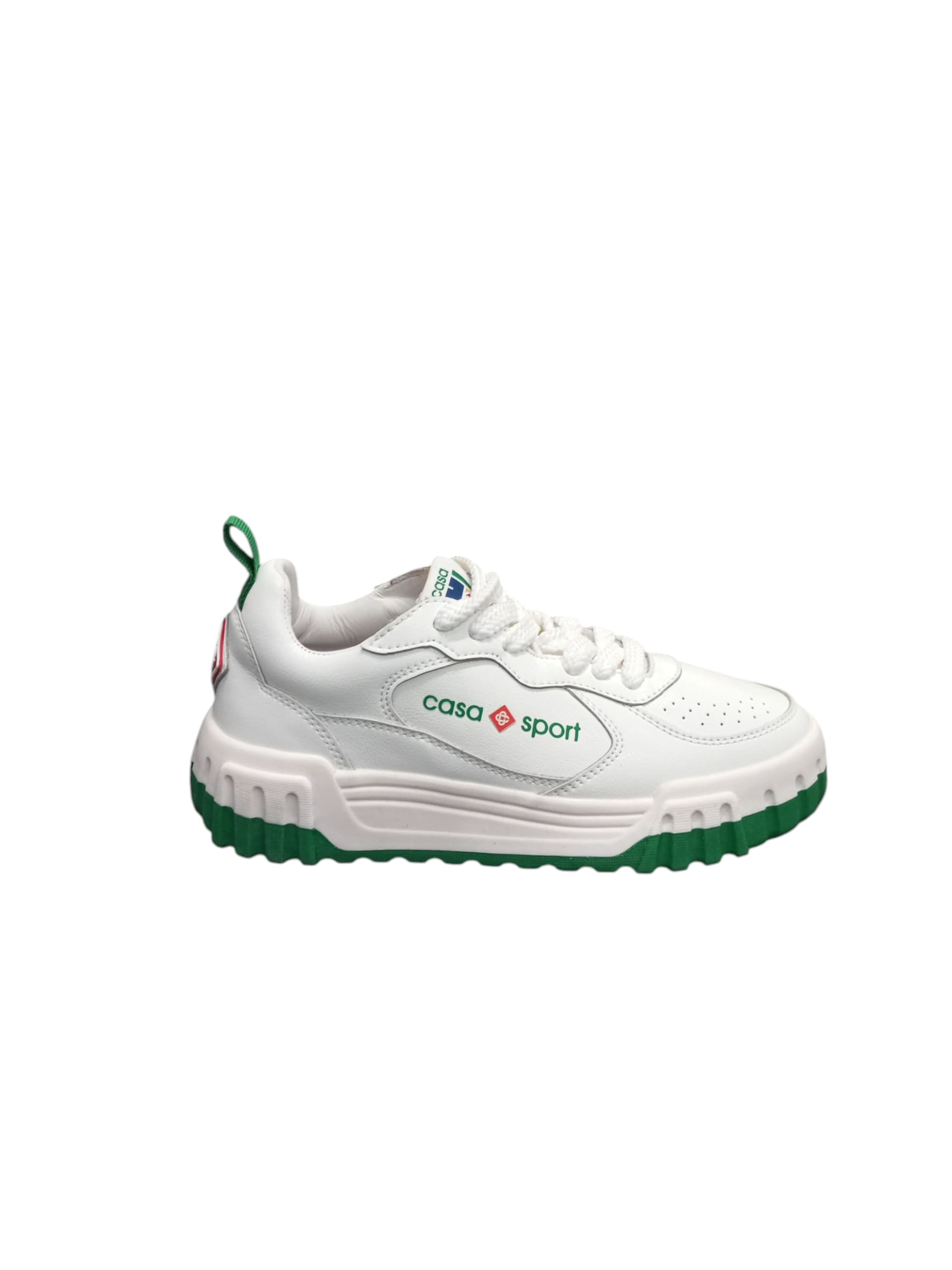 CASABLANCA SNEAKERS AF23 SNK 017W 01 WHITE/GREEN 