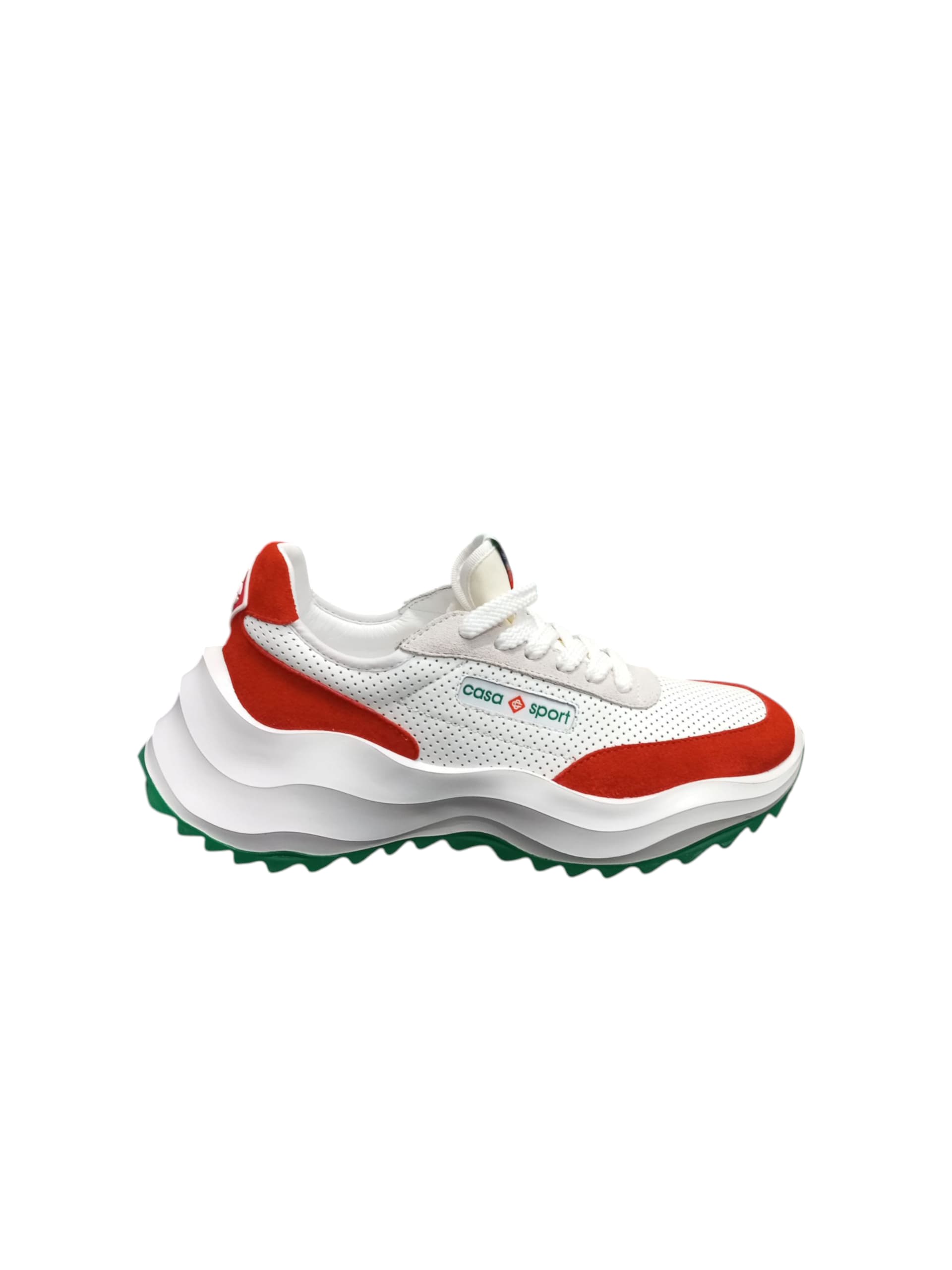 CASABLANCA SNEAKERS AF22 SNK 001 04 WHITE/RED 