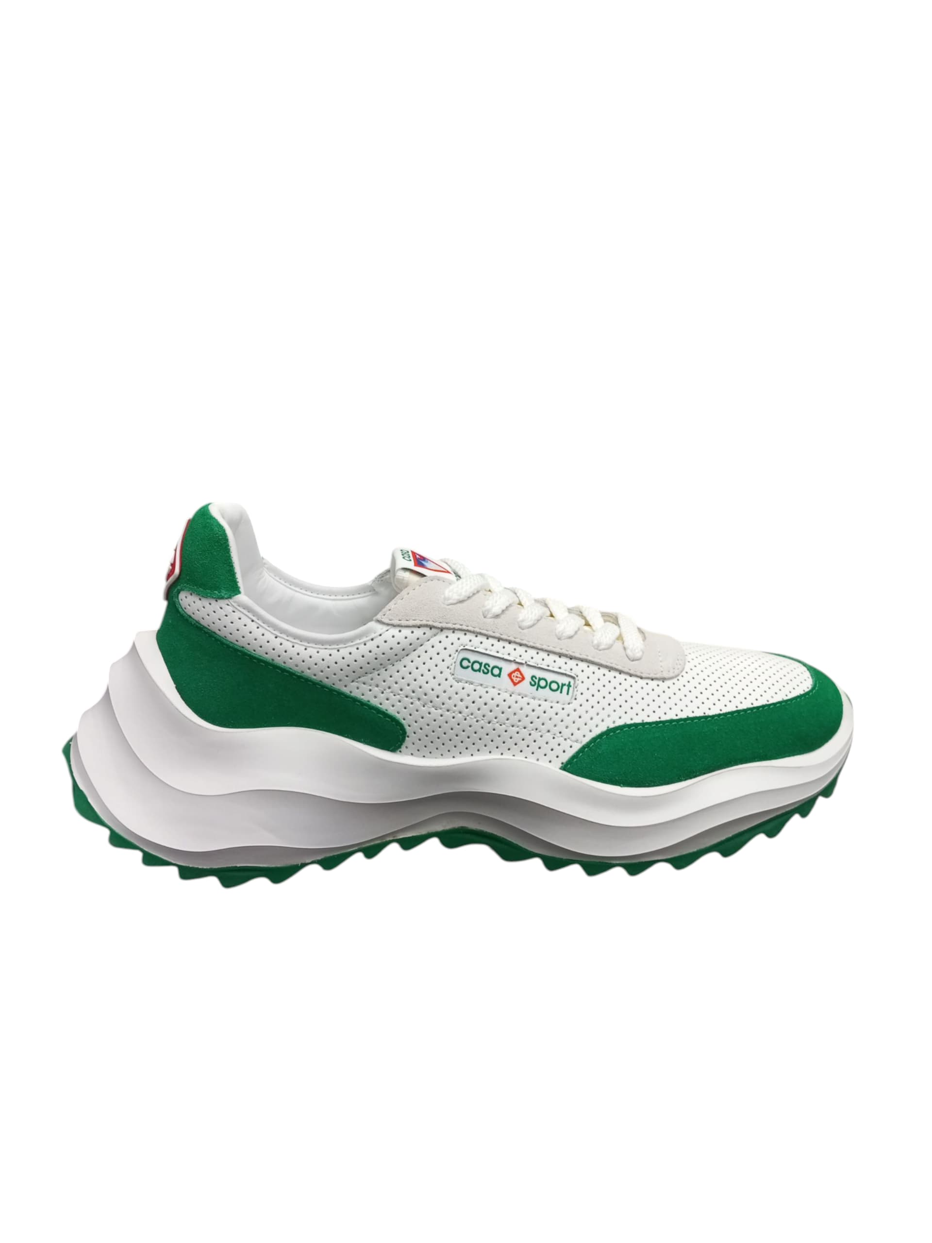 CASABLANCA SNEAKERS AF22- SNK 001 03 WHITE/GREEN 
