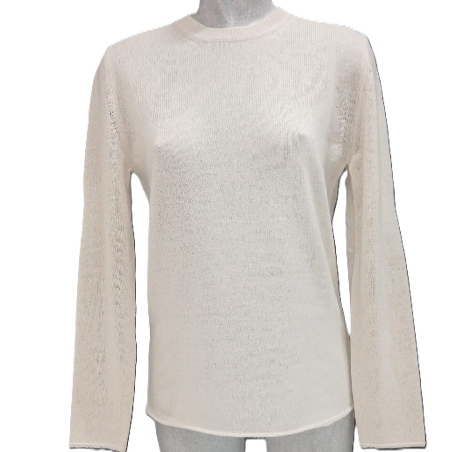 KAROL MAGLIERIA CASHMERE AI2526 GIROCOLLO BIANCO