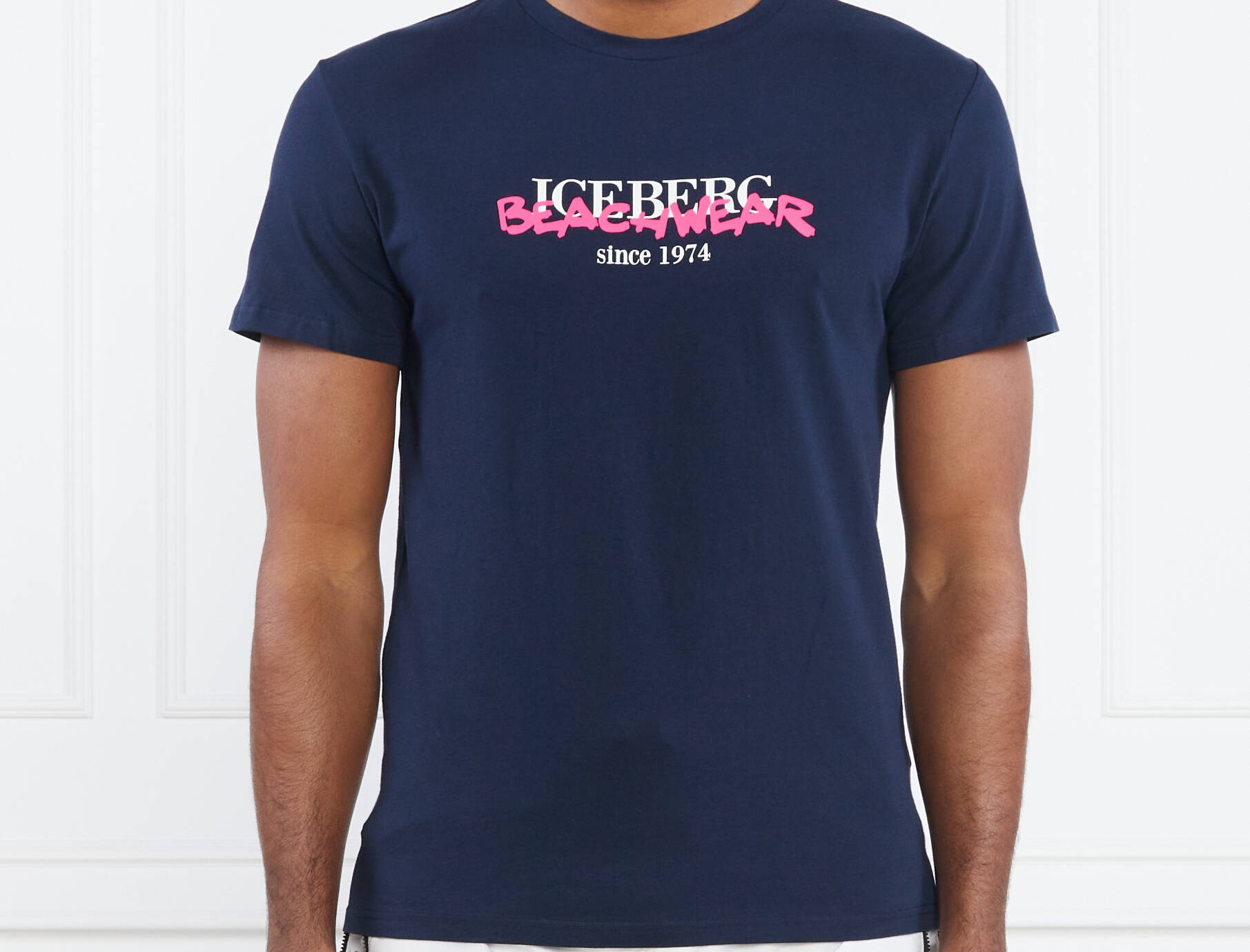 ICEBERG T-SHIRT ICE3MTS01 NAVY UOMO