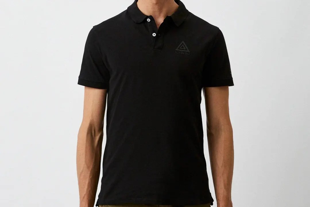 ICEBERG POLO ICE3MPL01 BLACK UOMO